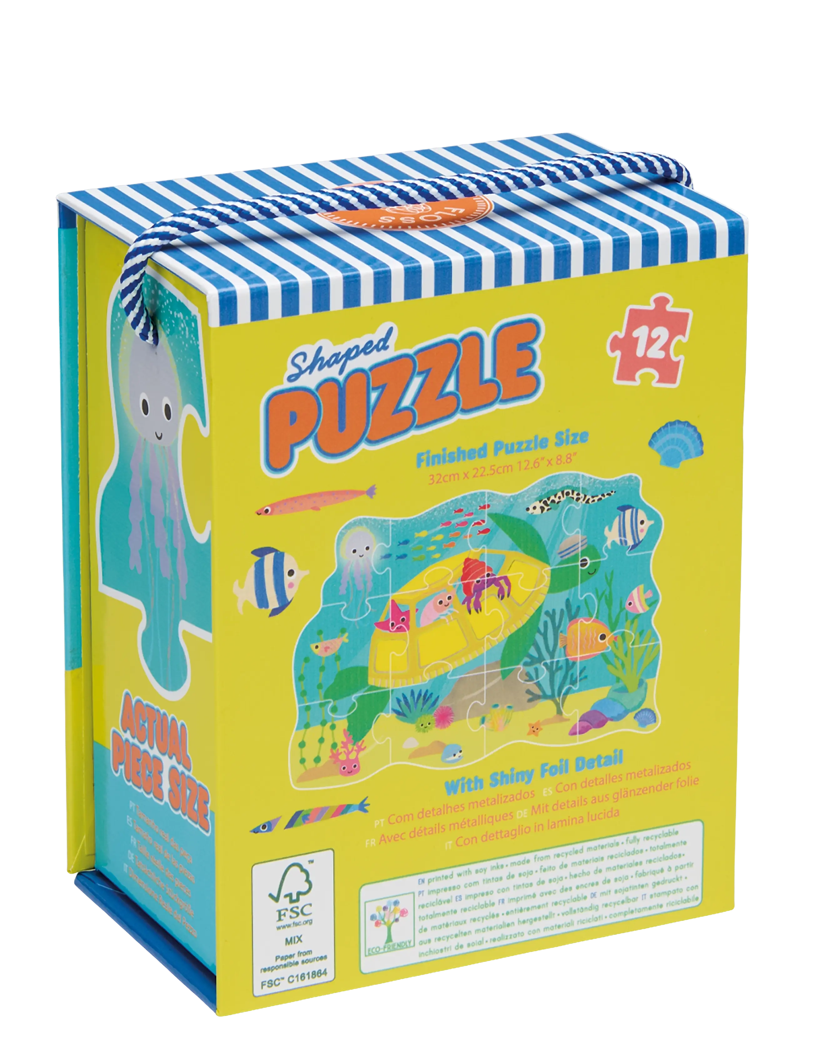 Floss & Rock - Shaped Puzzle 12 pcs. - Ocean - classic puzzles - blue - 2