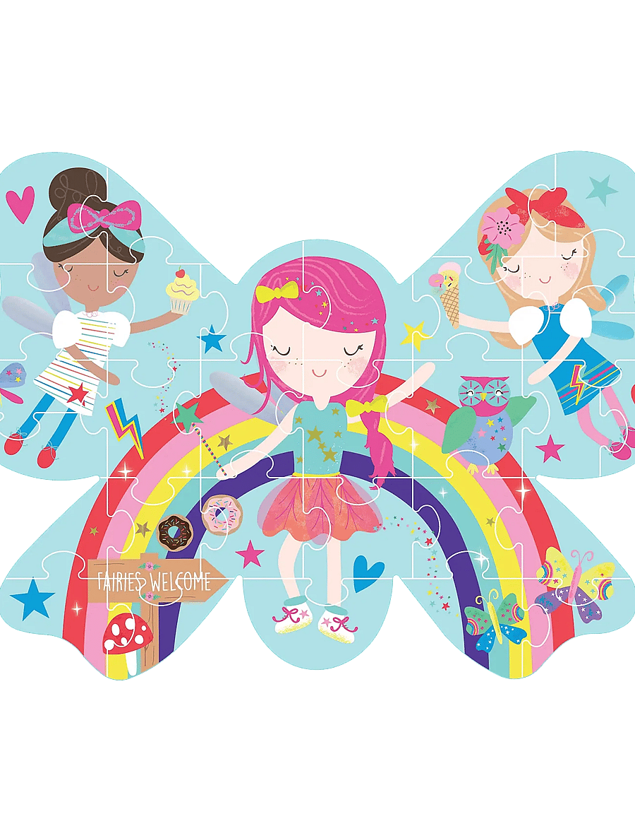 Floss & Rock - Shaped Puzzle 30 pcs. - Rainbow Fairy - classic puzzles - rainbow - 2