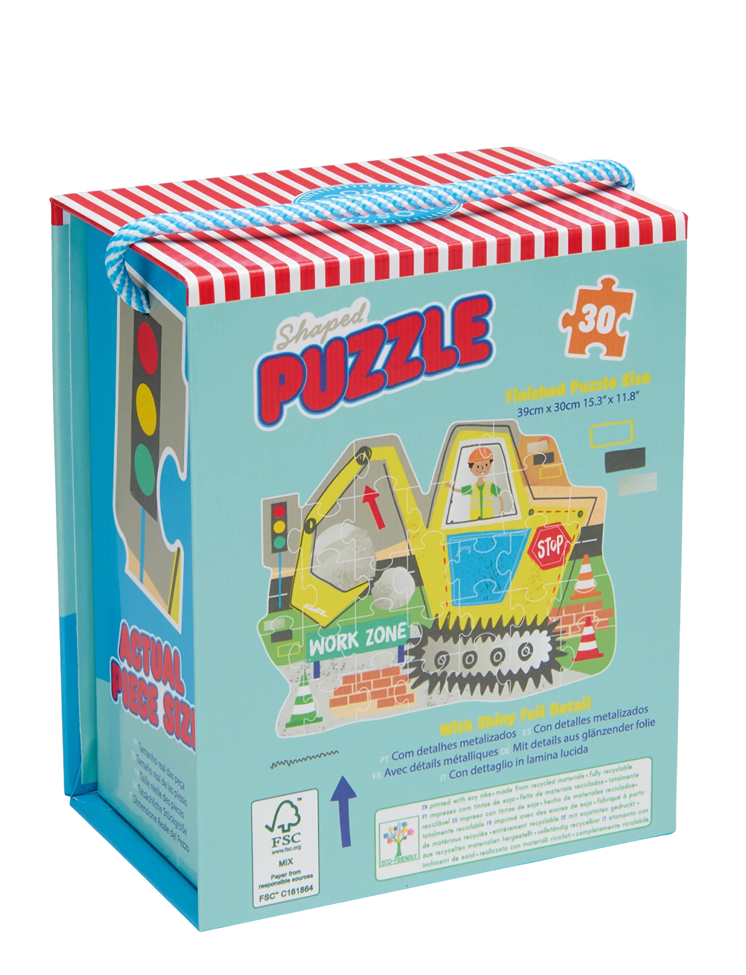 Floss & Rock - Shaped Puzzle 30 pcs. - Construction - yellow - 2