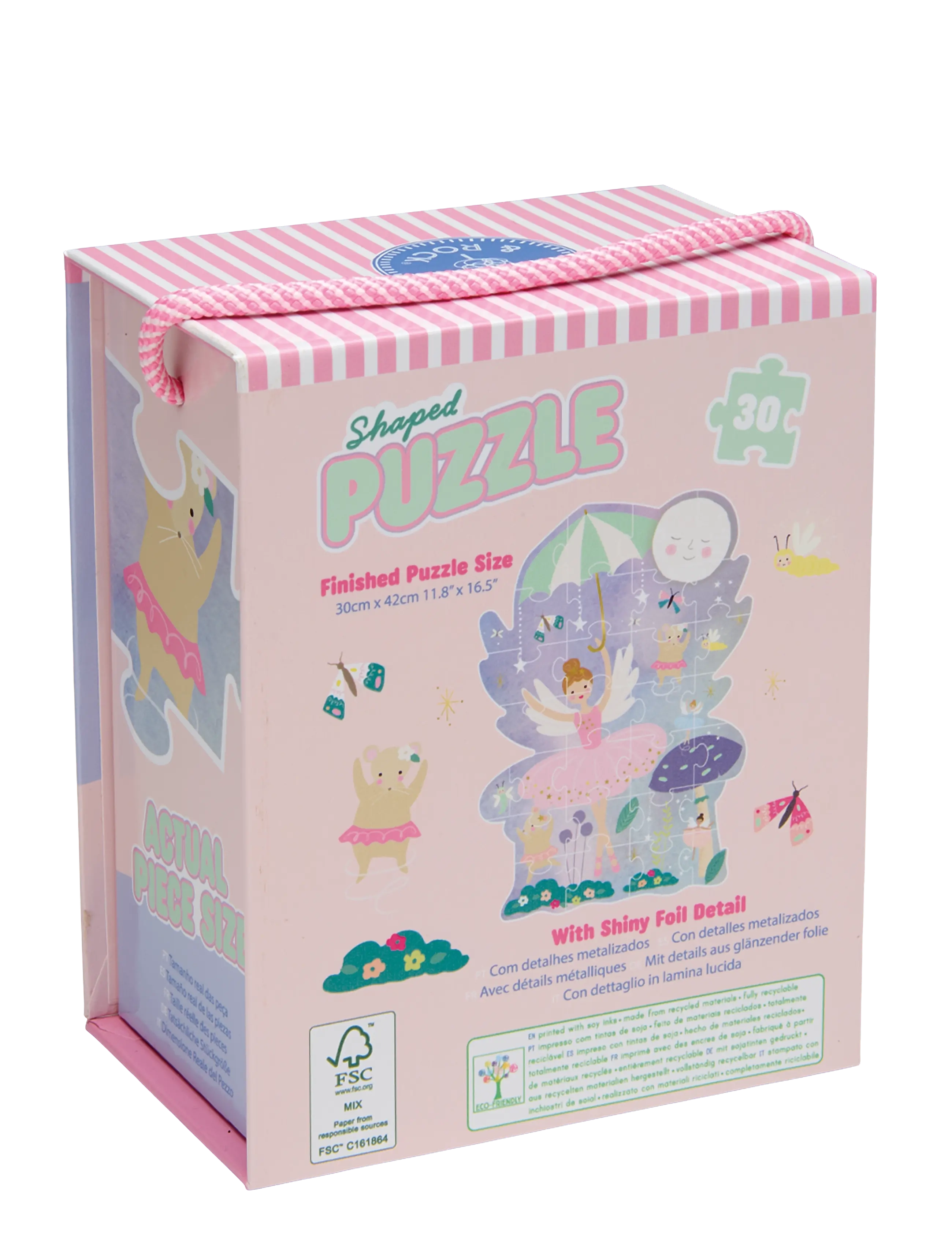 Floss & Rock - Shaped Puzzle 30 pcs. - Enchanted - purple - 1