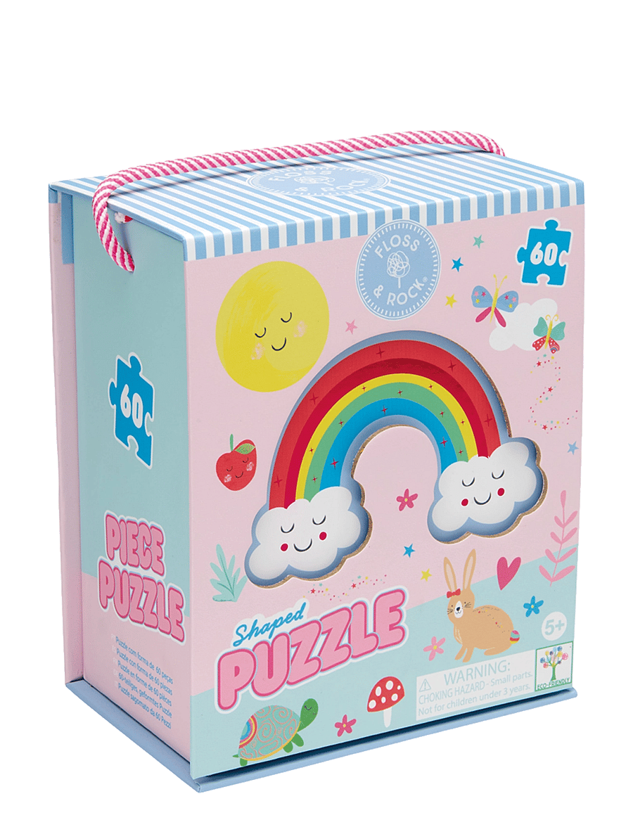 Floss & Rock - Shaped Puzzle 60 pcs. - Rainbow Fairy - rainbow - 1