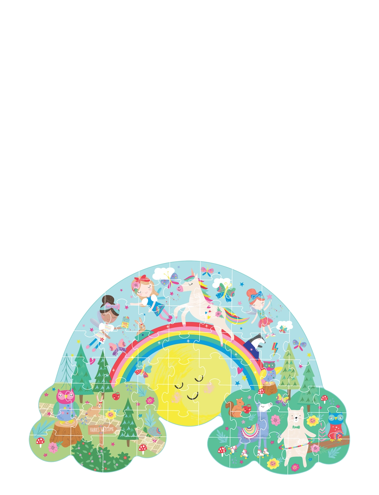 Floss & Rock - Shaped Puzzle 60 pcs. - Rainbow Fairy - rainbow - 2