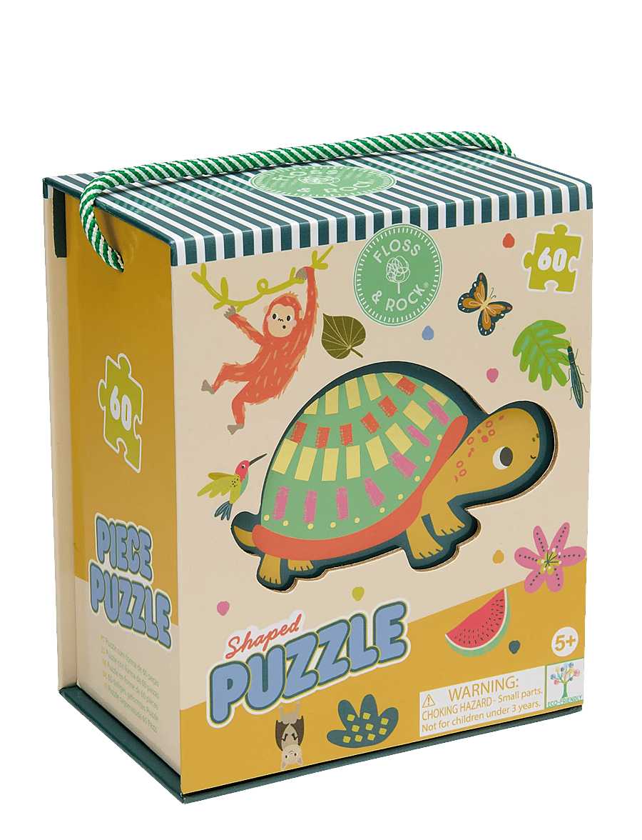 Floss & Rock - Shaped Puzzle 60 pcs. - Jungle - green - 0