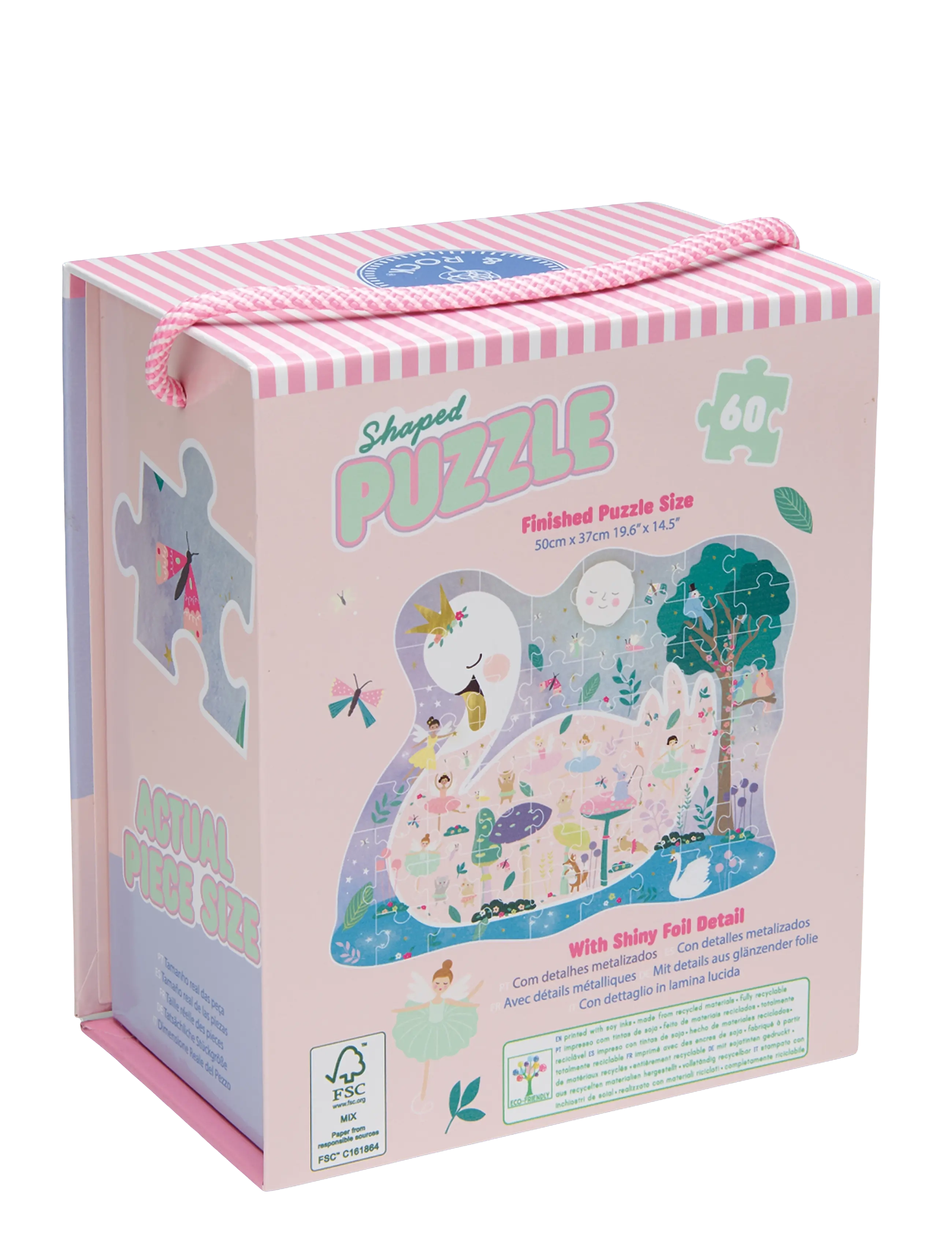 Floss & Rock - Shaped Puzzle 60 pcs. - Enchanted - purple - 1