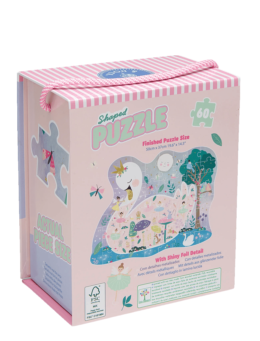 Floss & Rock - Shaped Puzzle 60 pcs. - Enchanted - purple - 1