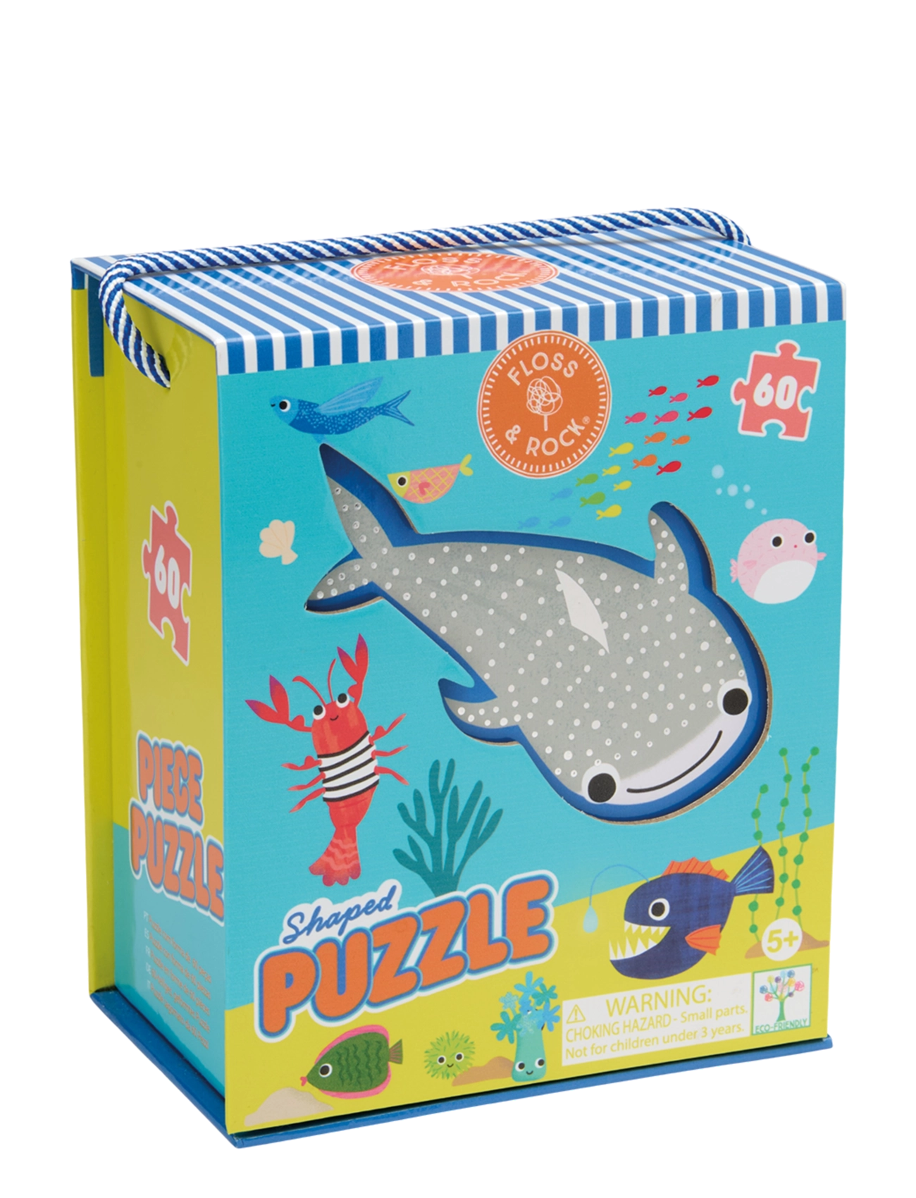 Floss & Rock Shaped Puzzle 60 pcs. - Ocean - Classic puzzles - BLUE / blue
