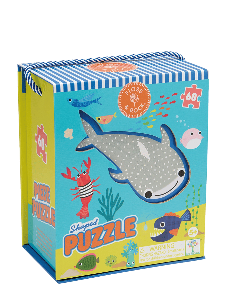 Floss & Rock - Shaped Puzzle 60 pcs. - Ocean - blue - 1