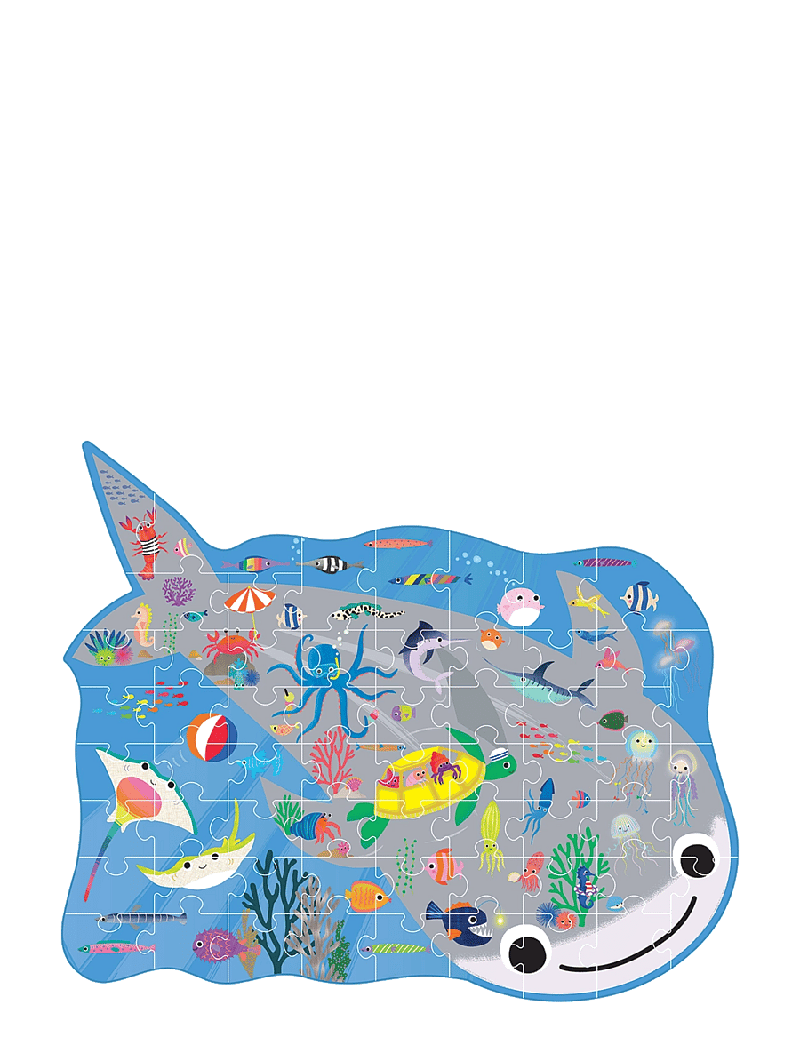 Floss & Rock - Shaped Puzzle 60 pcs. - Ocean - klassische puzzles - blue - 2