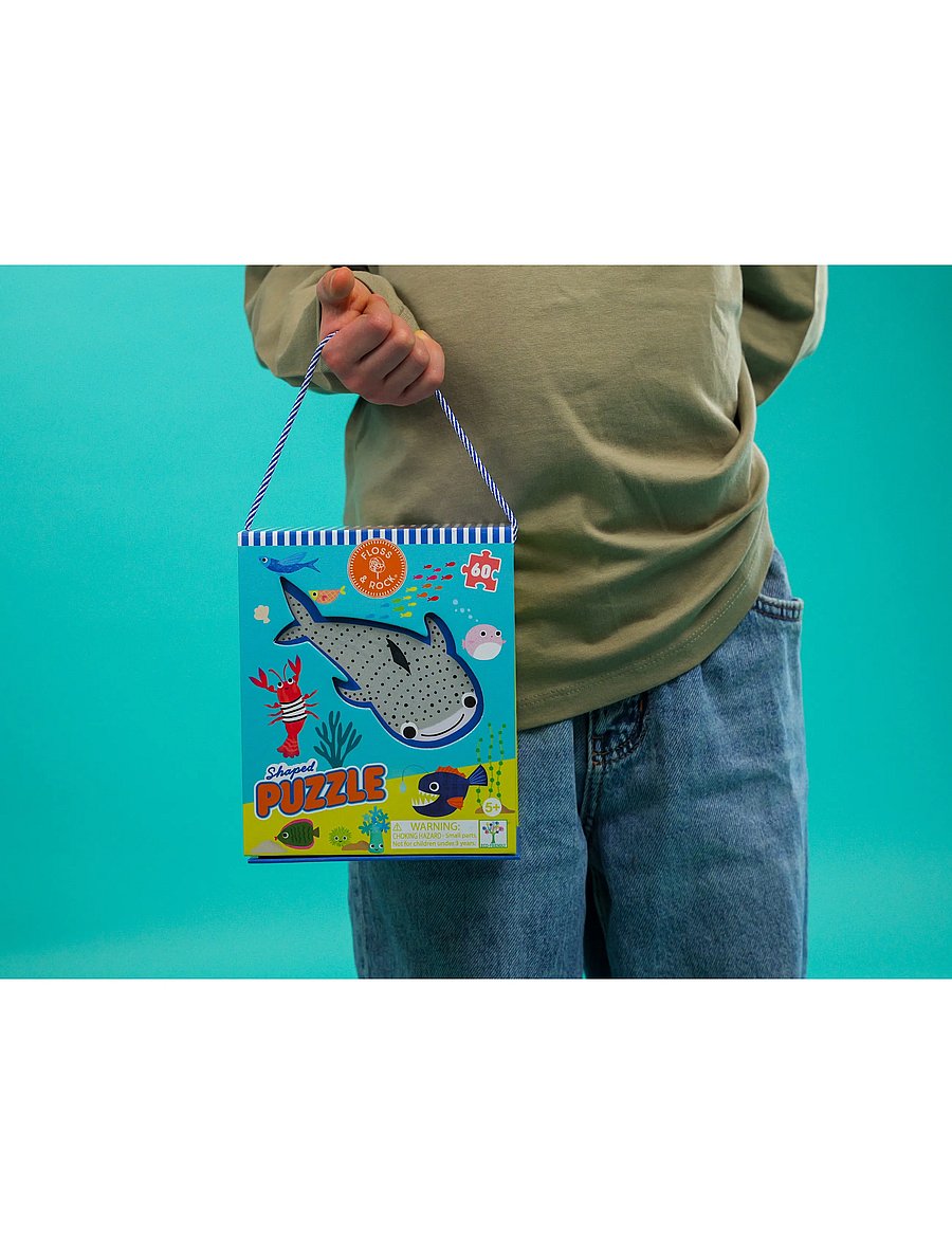 Floss & Rock - Shaped Puzzle 60 pcs. - Ocean - blue - 0