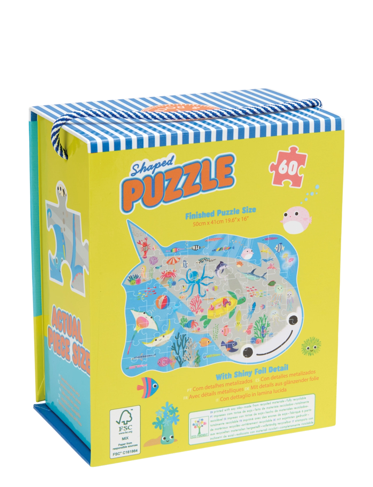 Floss & Rock - Shaped Puzzle 60 pcs. - Ocean - blue - 2
