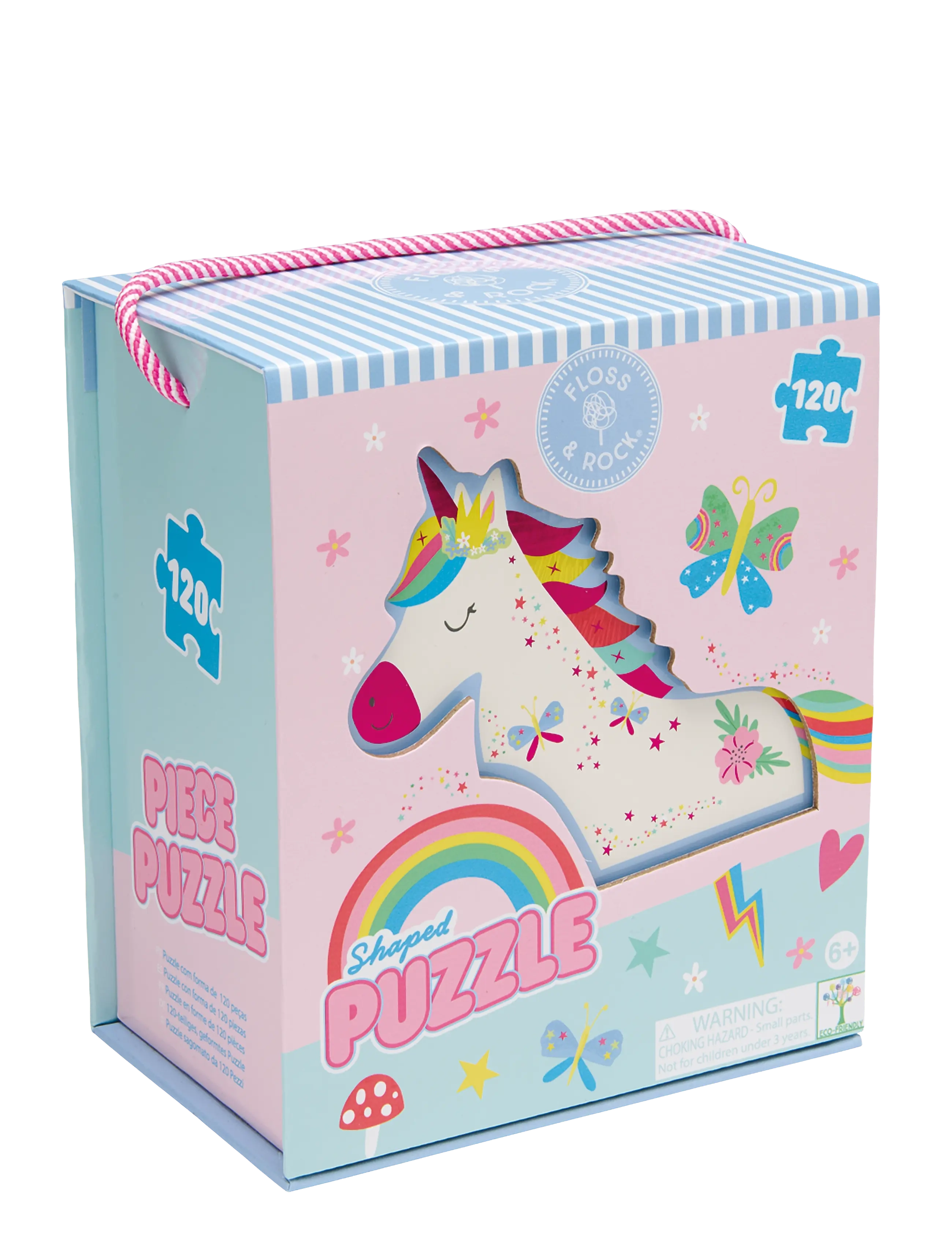 Floss & Rock Shaped Puzzle 120 pcs. - Rainbow Fairy - Classic puzzles - RAINBOW / multi