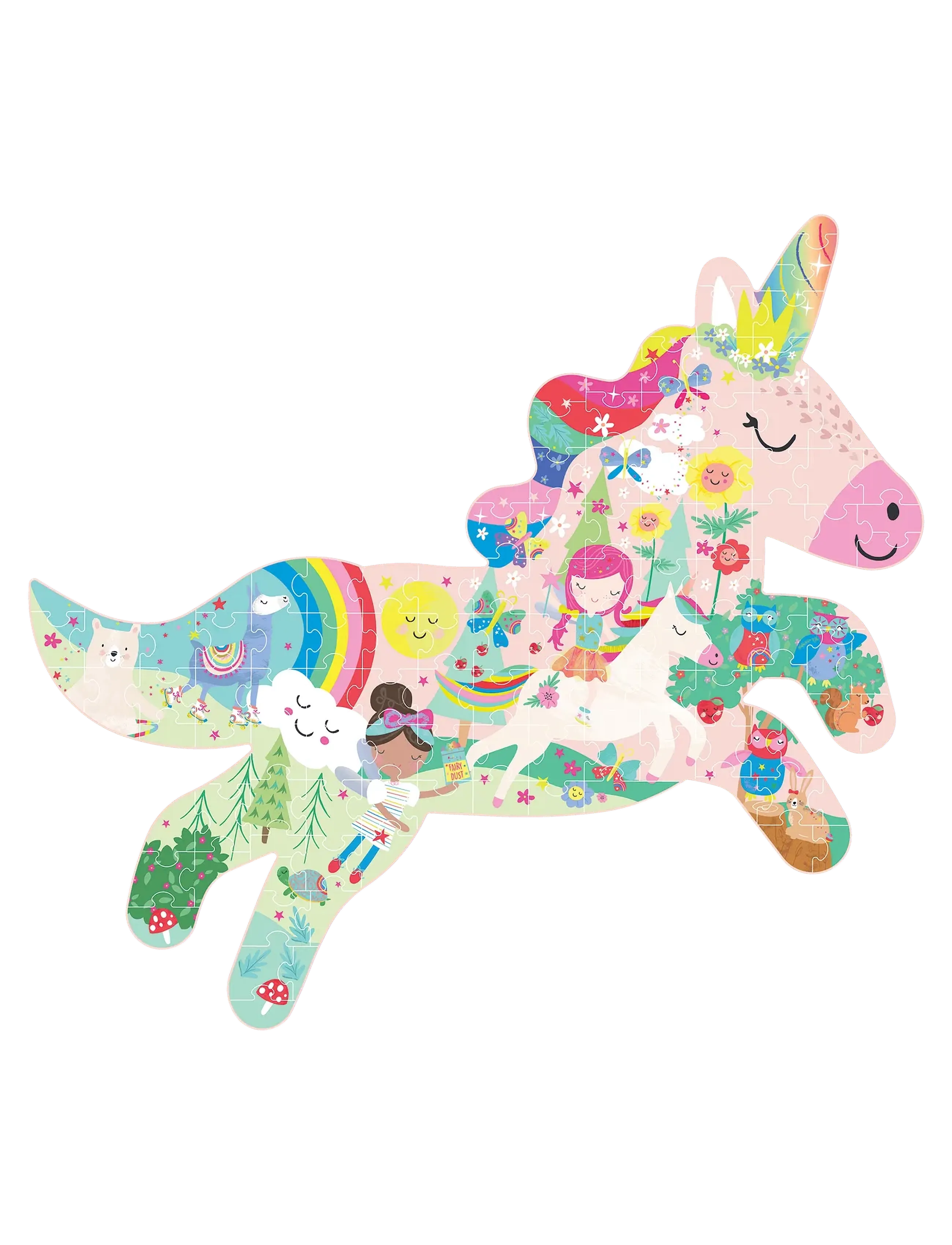 Floss & Rock - Shaped Puzzle 120 pcs. - Rainbow Fairy - classic puzzles - rainbow - 0