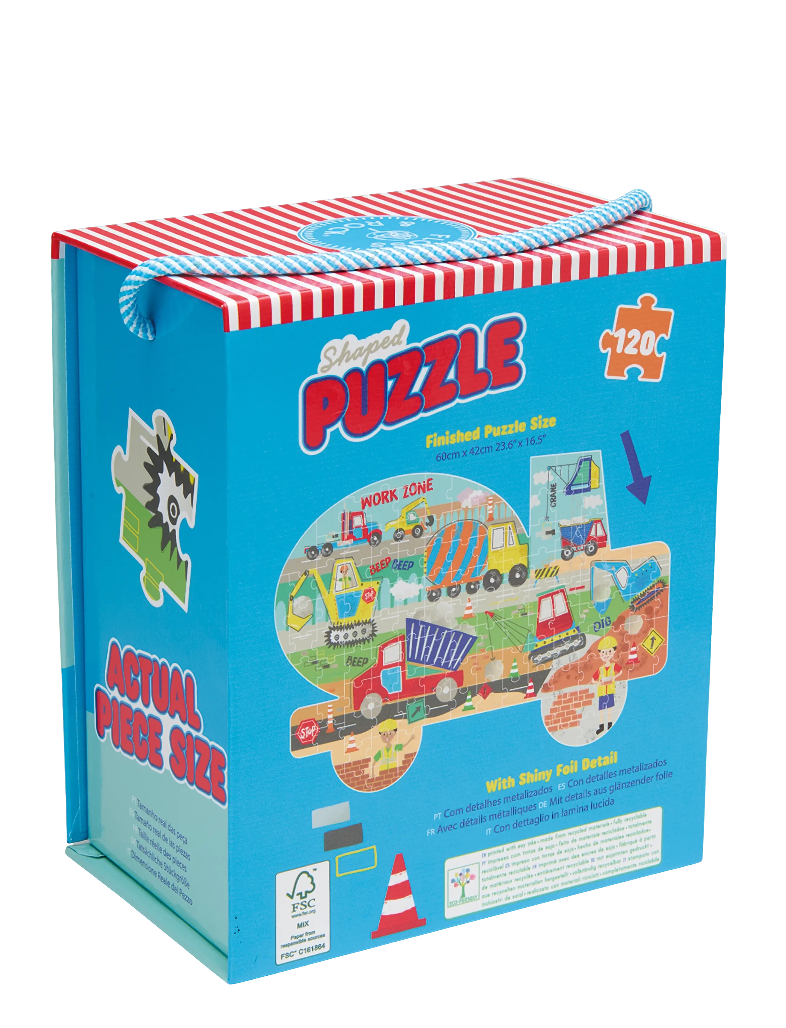 Floss & Rock - Shaped Puzzle 120 pcs. - Construction - classic puzzles - yellow - 2