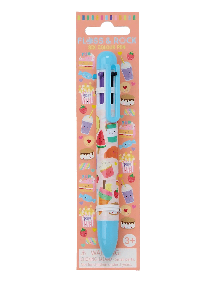 Floss & Rock - Click Pen 6 Colour - Sweet Treats - bleistifte - pink - 0