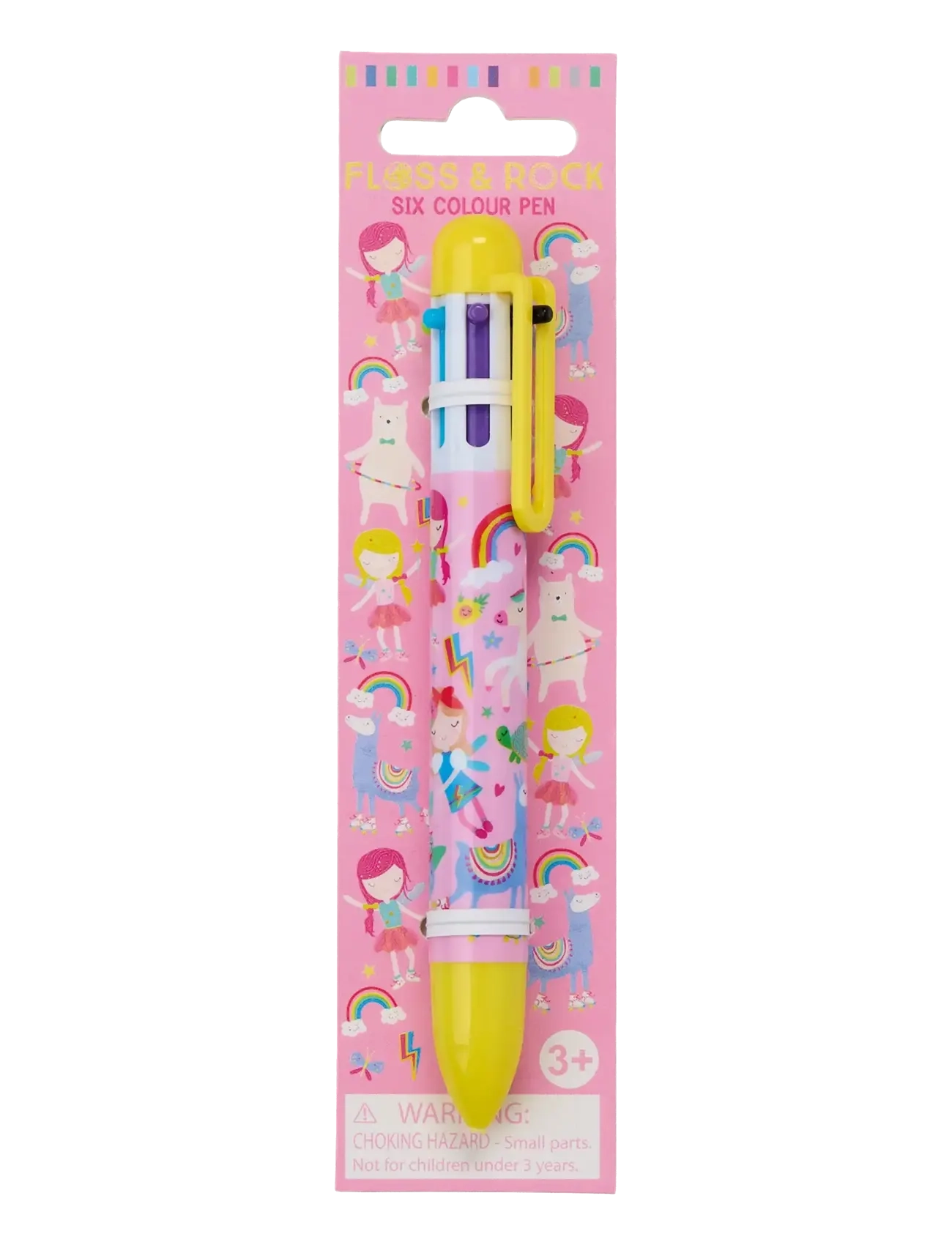 Floss & Rock Click Pen 6 Colour - Rainbow Fairy - Kodutööde nurk - RAINBOW / multi