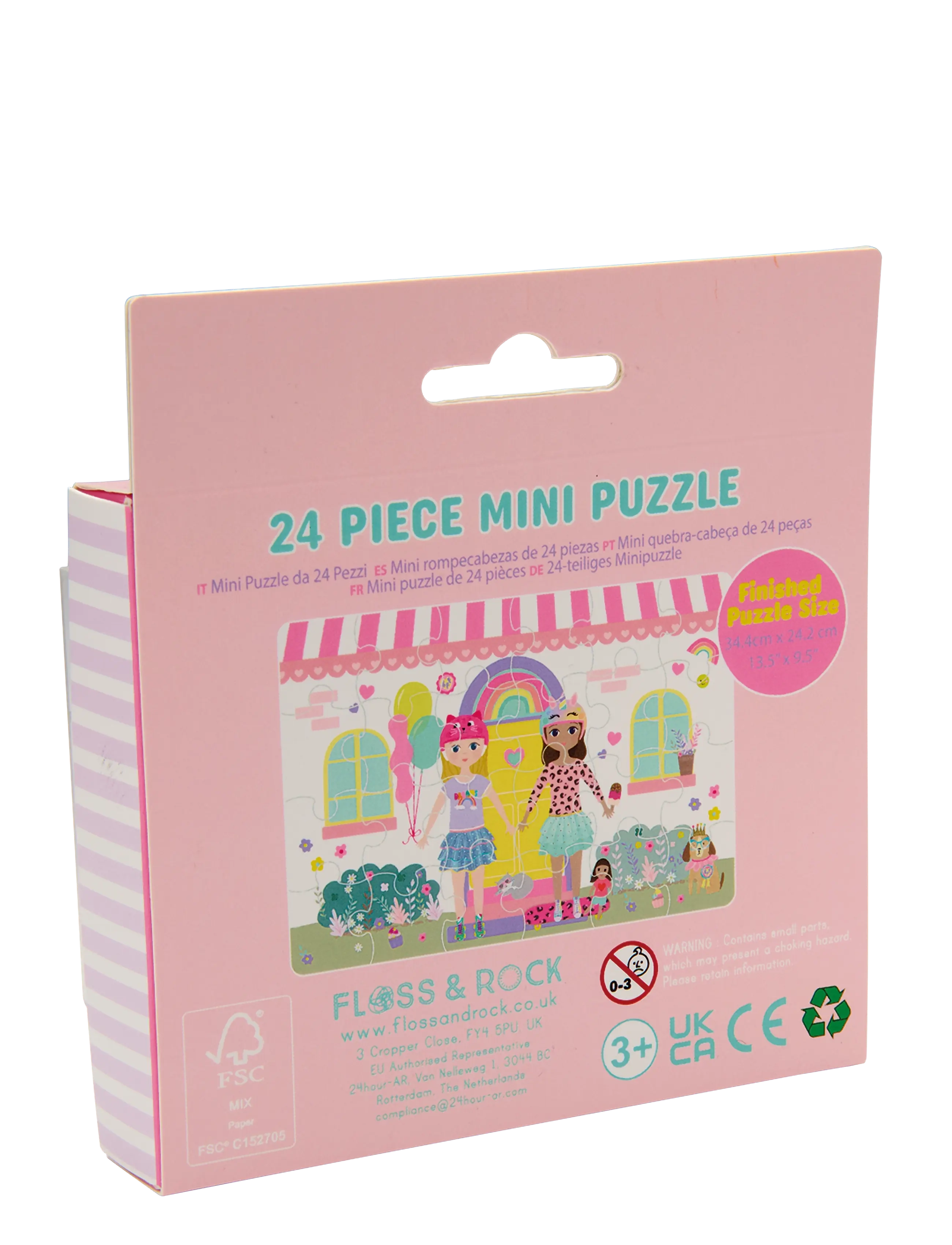 Floss & Rock - Mini Puzzle 24 pcs. - Best Friends - pink - 1