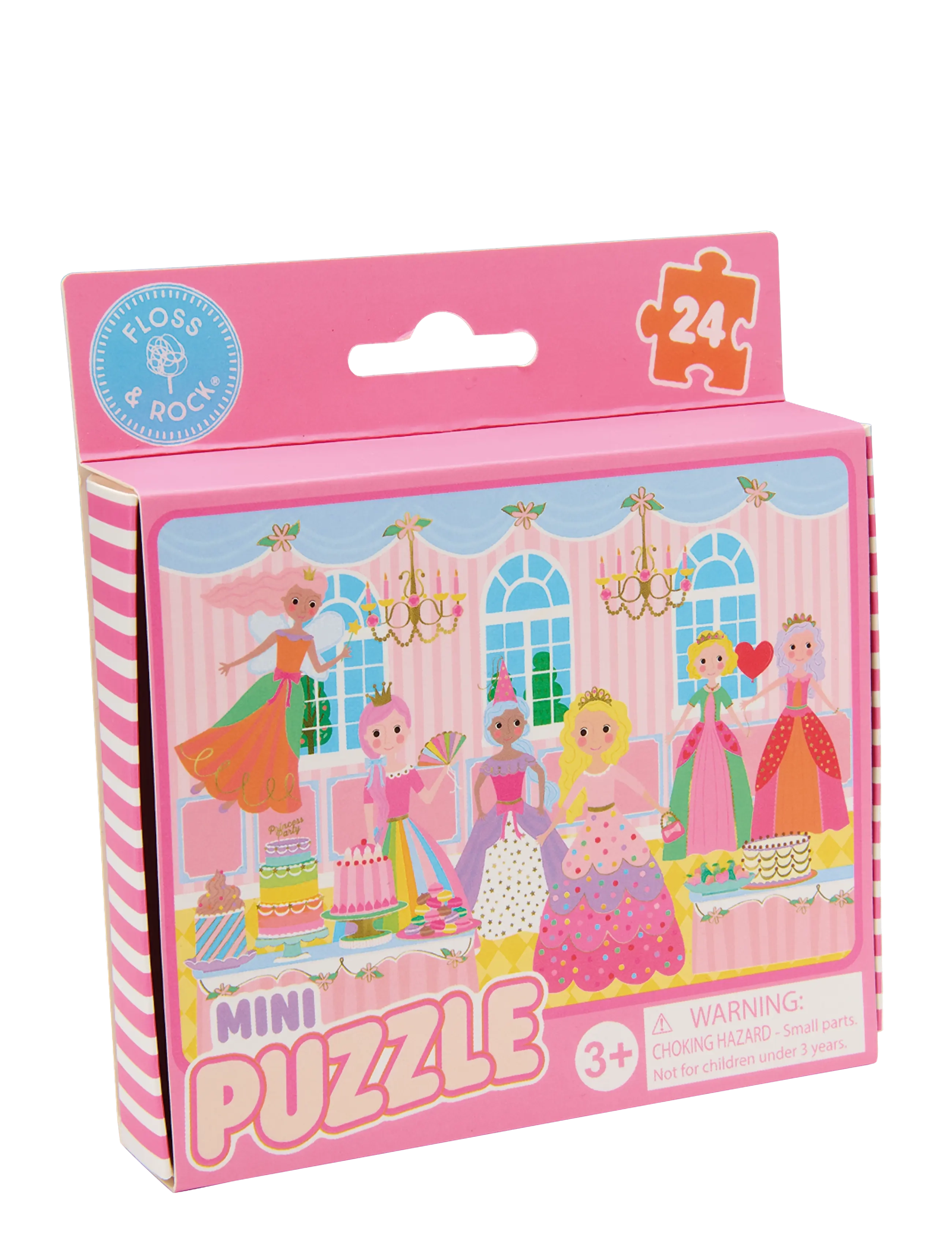 Floss & Rock Mini Puzzle 24 pcs. - Princess - Spielzeug 3-5 Jahre - PINK / pink/rose