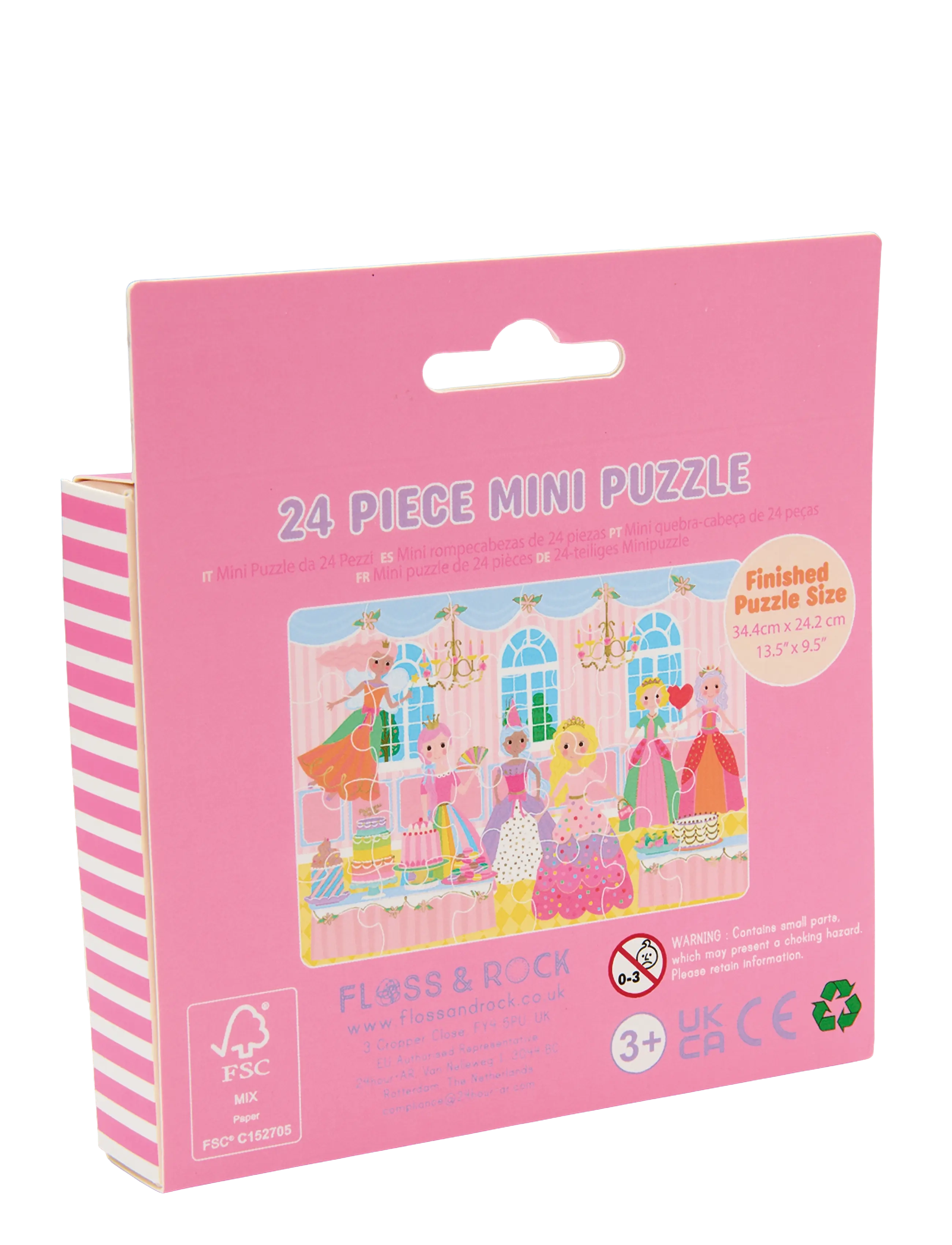 Floss & Rock - Mini Puzzle 24 pcs. - Princess - pink - 1