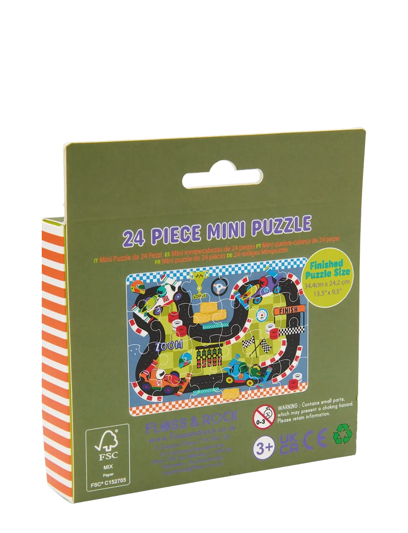 Floss & Rock - Mini Puzzle 24 pcs. - Cars - red - 1