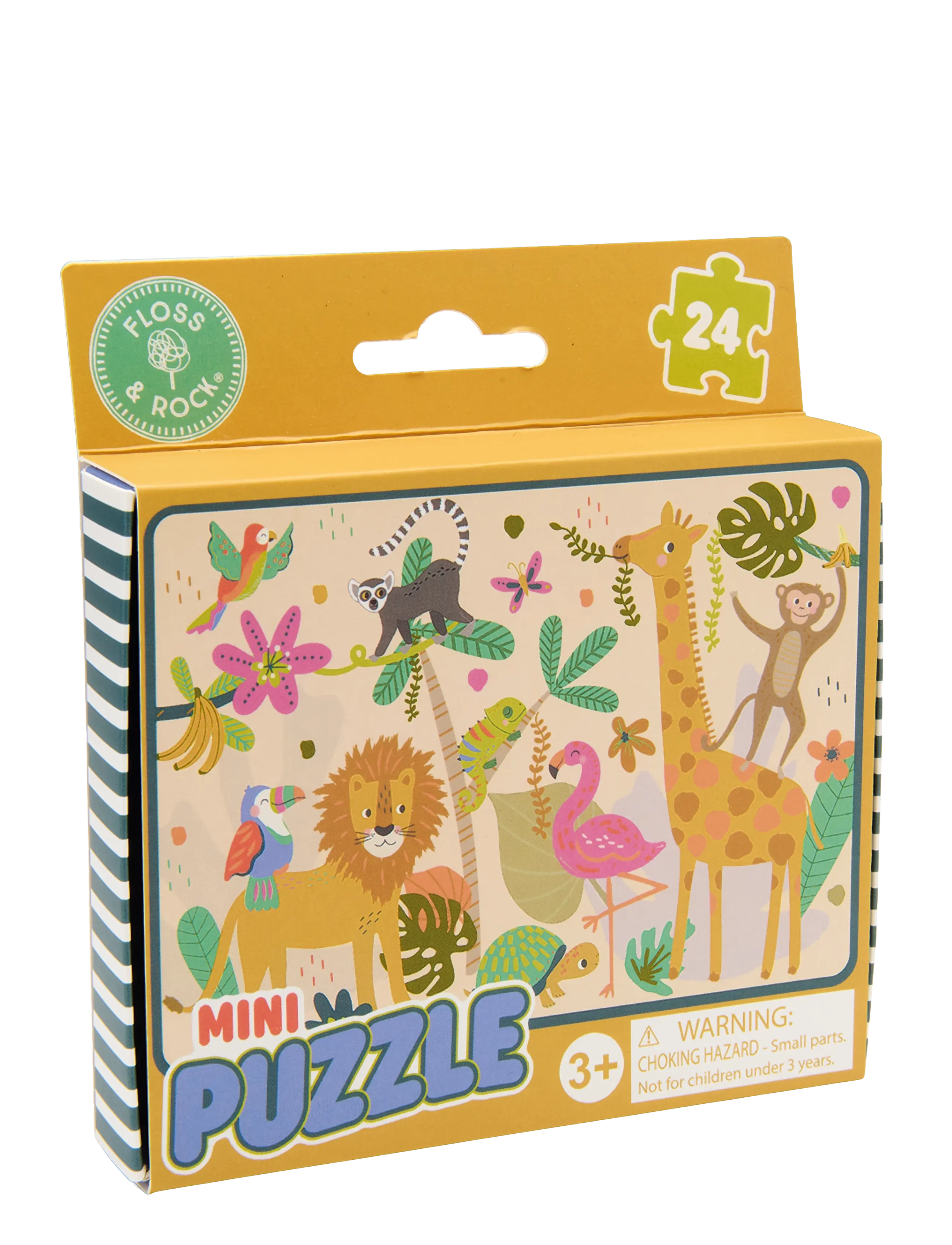 Floss & Rock Mini Puzzle 24 pcs. - Jungle - Spielzeug 3-5 Jahre - GREEN / green