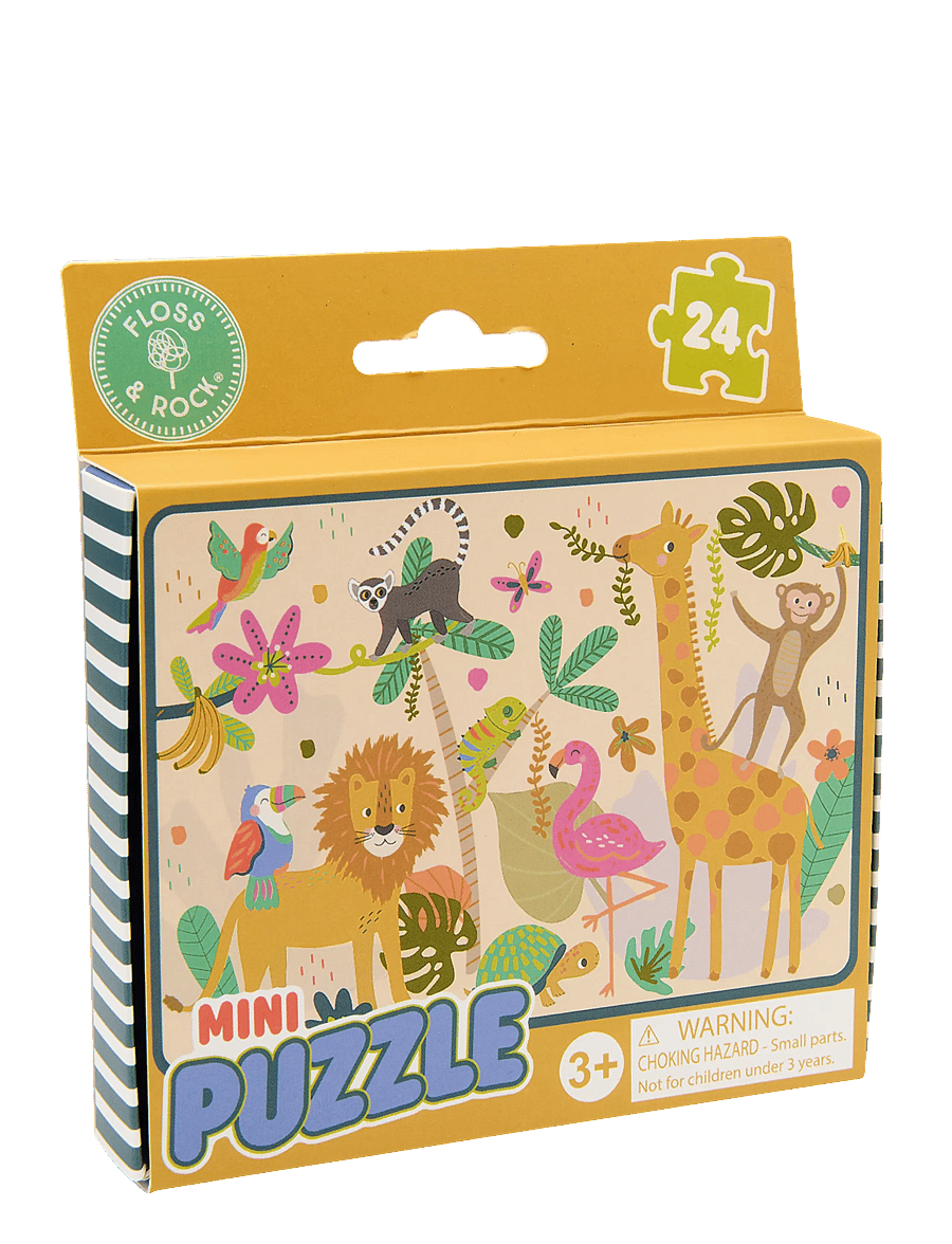 Floss & Rock - Mini Puzzle 24 pcs. - Jungle - green - 0