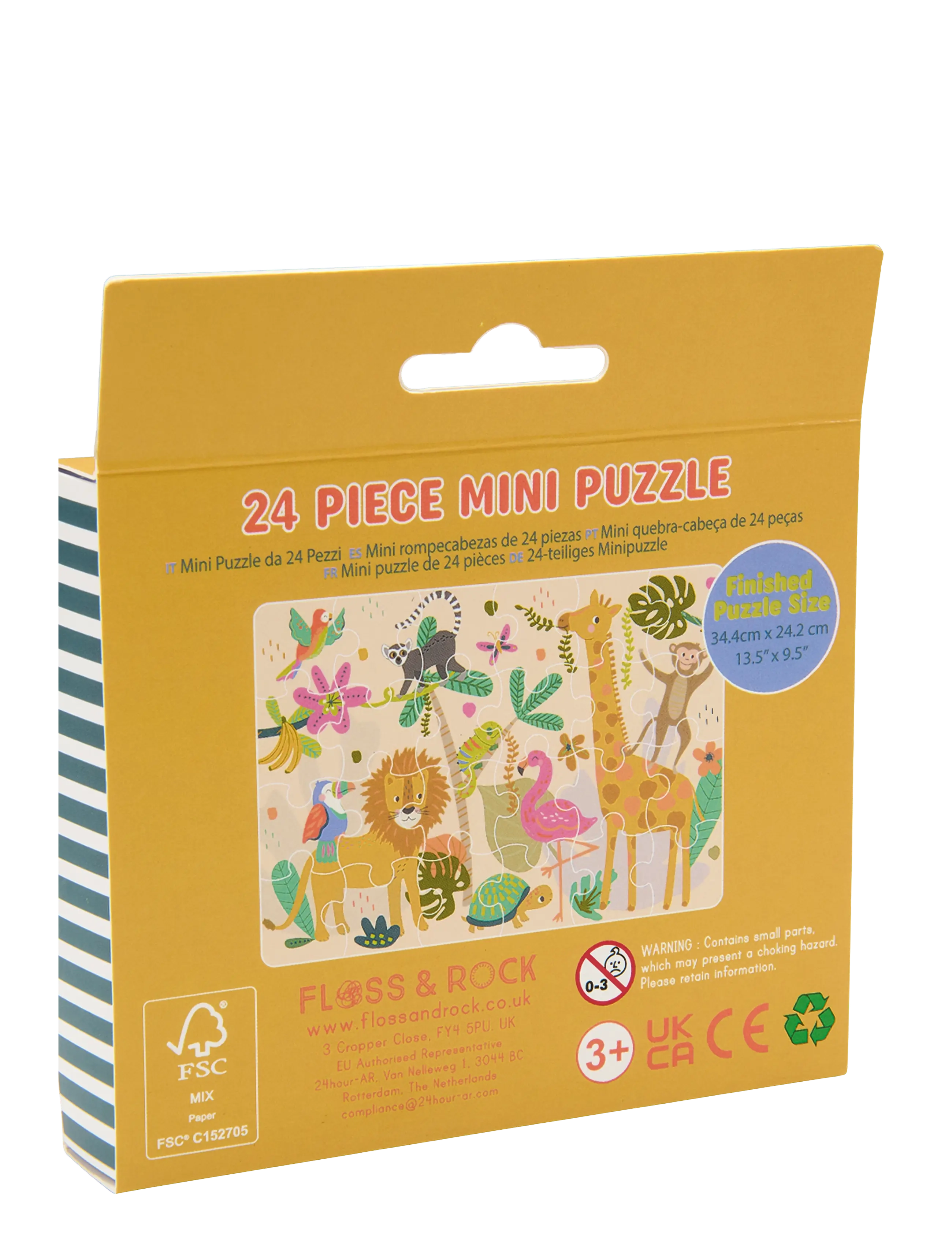 Floss & Rock - Mini Puzzle 24 pcs. - Jungle - green - 1