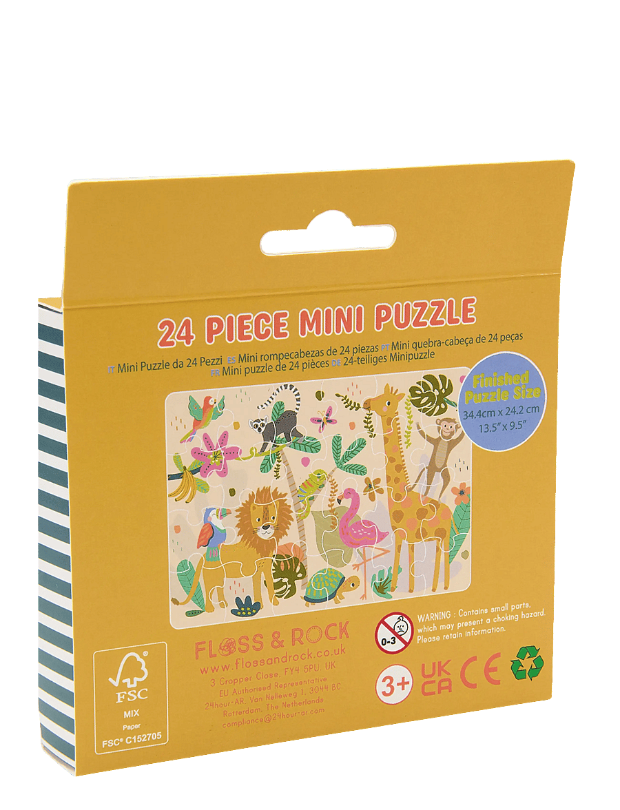Floss & Rock - Mini Puzzle 24 pcs. - Jungle - green - 1