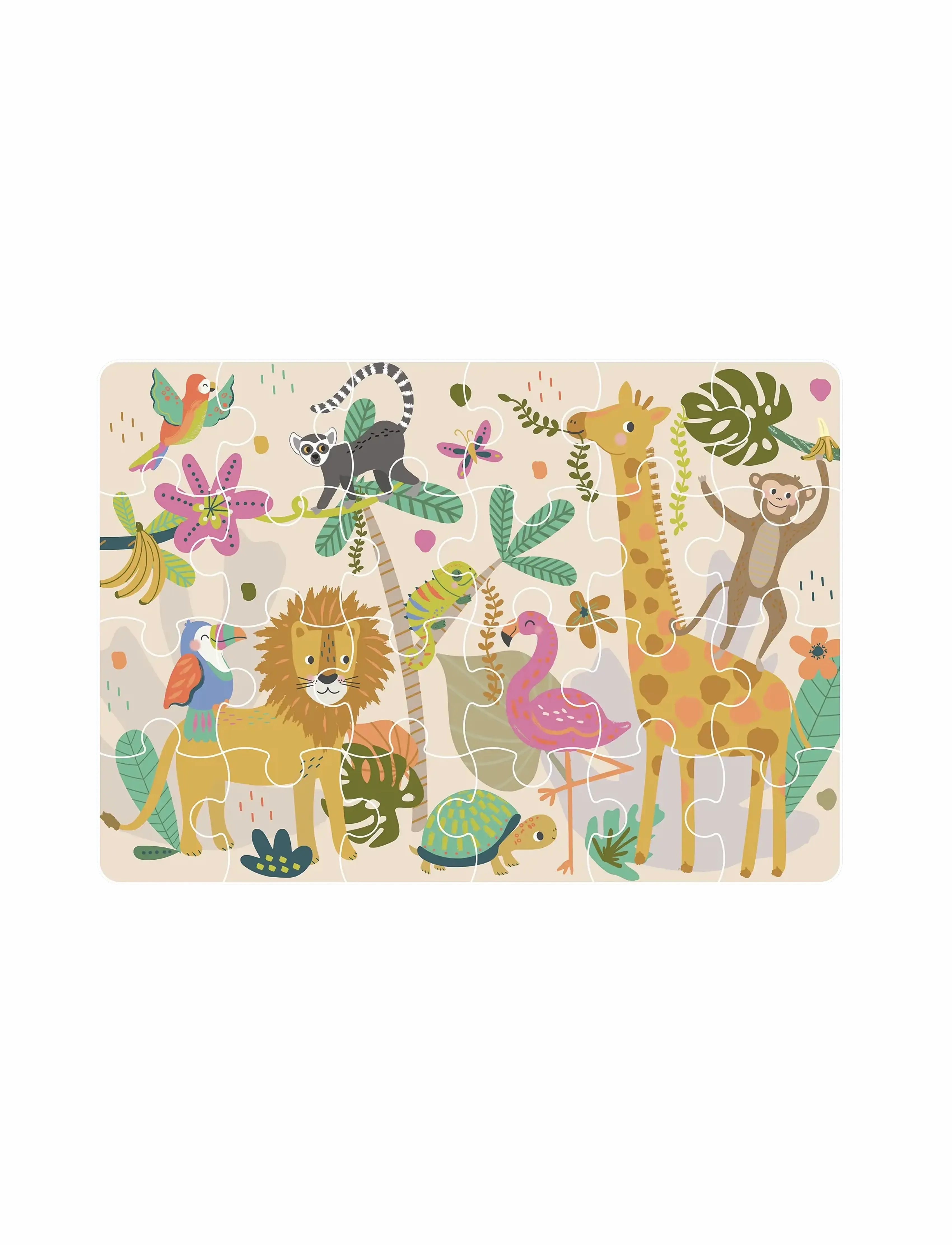 Floss & Rock - Mini Puzzle 24 pcs. - Jungle - klassische puzzles - green - 0