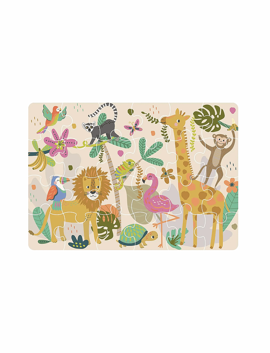Floss & Rock - Mini Puzzle 24 pcs. - Jungle - klassische puzzles - green - 0