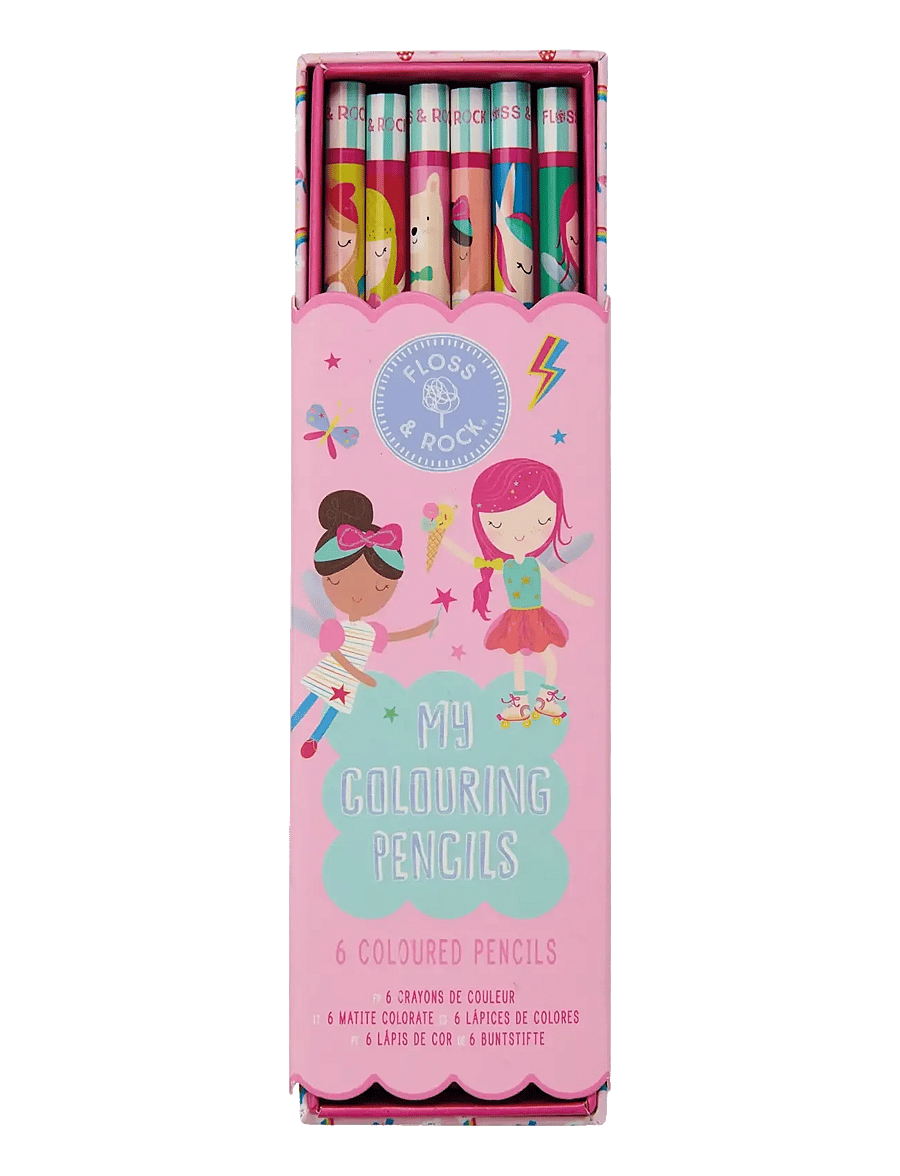 Floss & Rock - Colouring Pencils 6 Pack - Rainbow Fairy - rainbow - 0