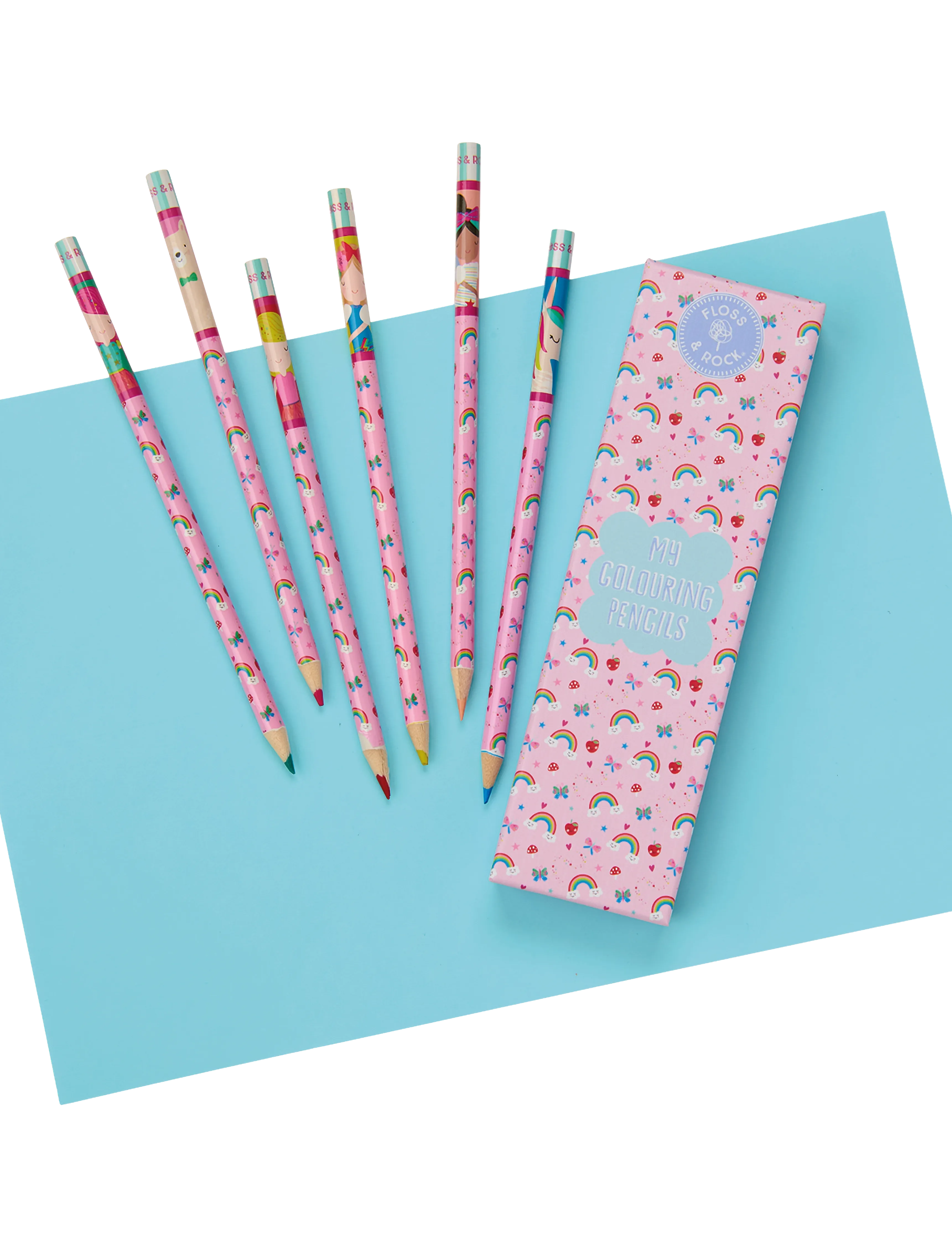 Floss & Rock - Colouring Pencils 6 Pack - Rainbow Fairy - bleistifte - rainbow - 0