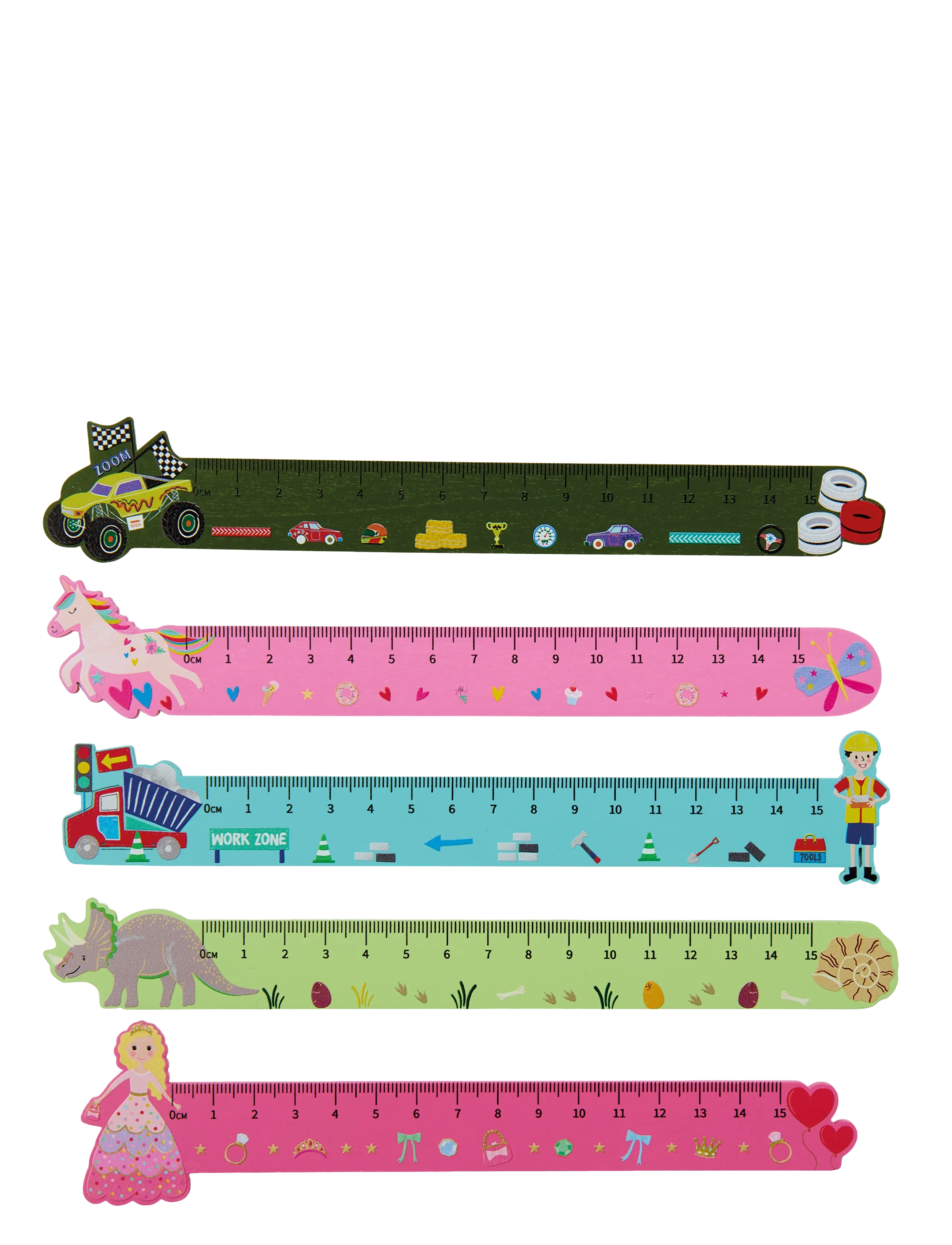 Floss & Rock Wooden Ruler - Rainbow Fairy - Spielzeug 3-5 Jahre - RAINBOW / pink/rose