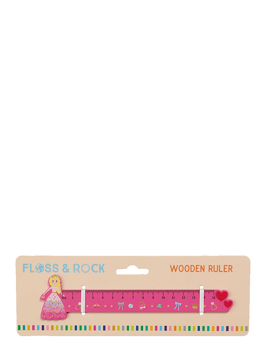 Floss & Rock - Wooden Ruler - Princess - pink - 0