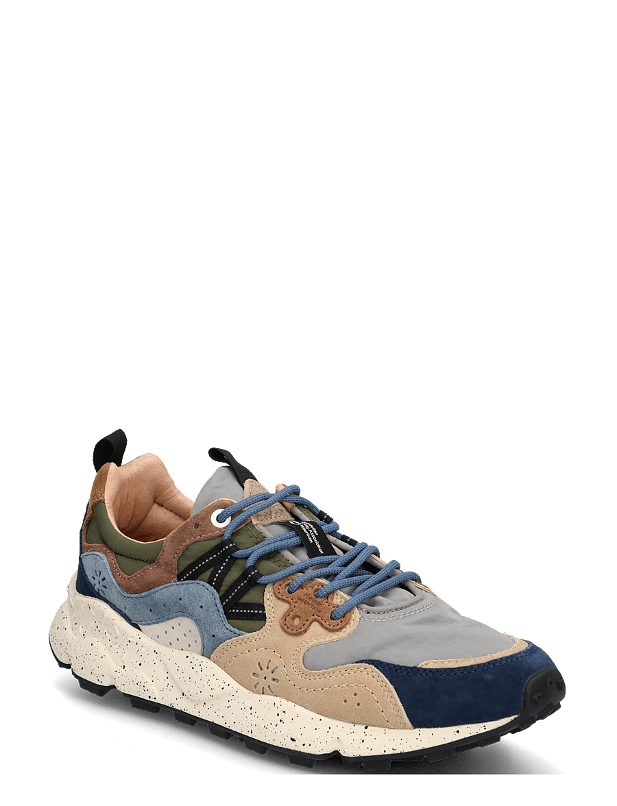 Flower Mountain - YAMANO 3 MAN - low-top sneaker - navy-light brown-grey - 0