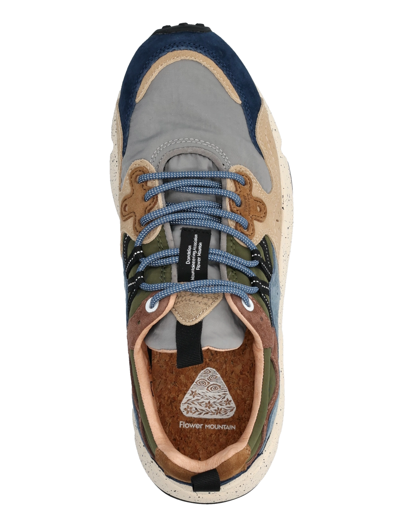 Flower Mountain - YAMANO 3 MAN - low-top sneaker - navy-light brown-grey - 3