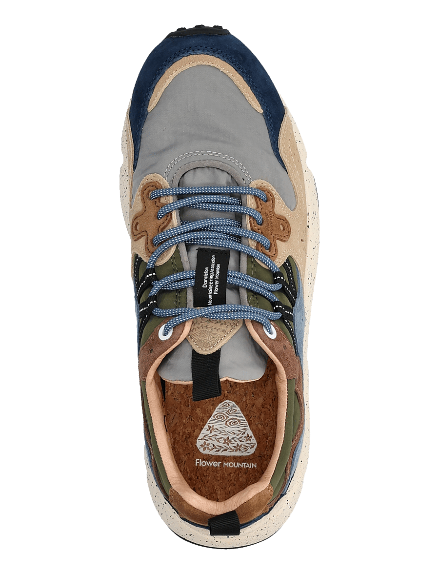 Flower Mountain - YAMANO 3 MAN - low-top sneaker - navy-light brown-grey - 3