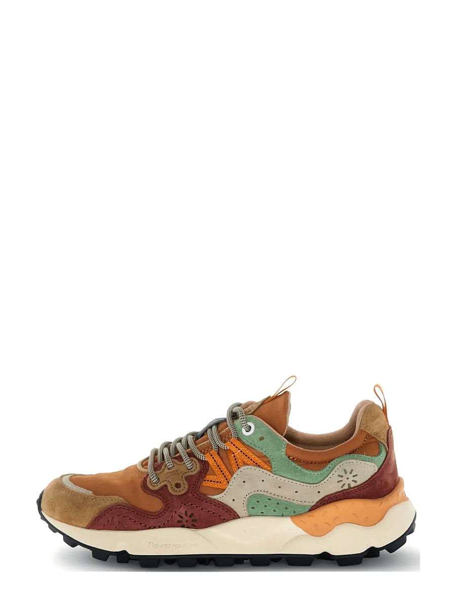 Flower Mountain - YAMANO 3 UNI - low-top sneaker - cognac-cuoio-light green - 0