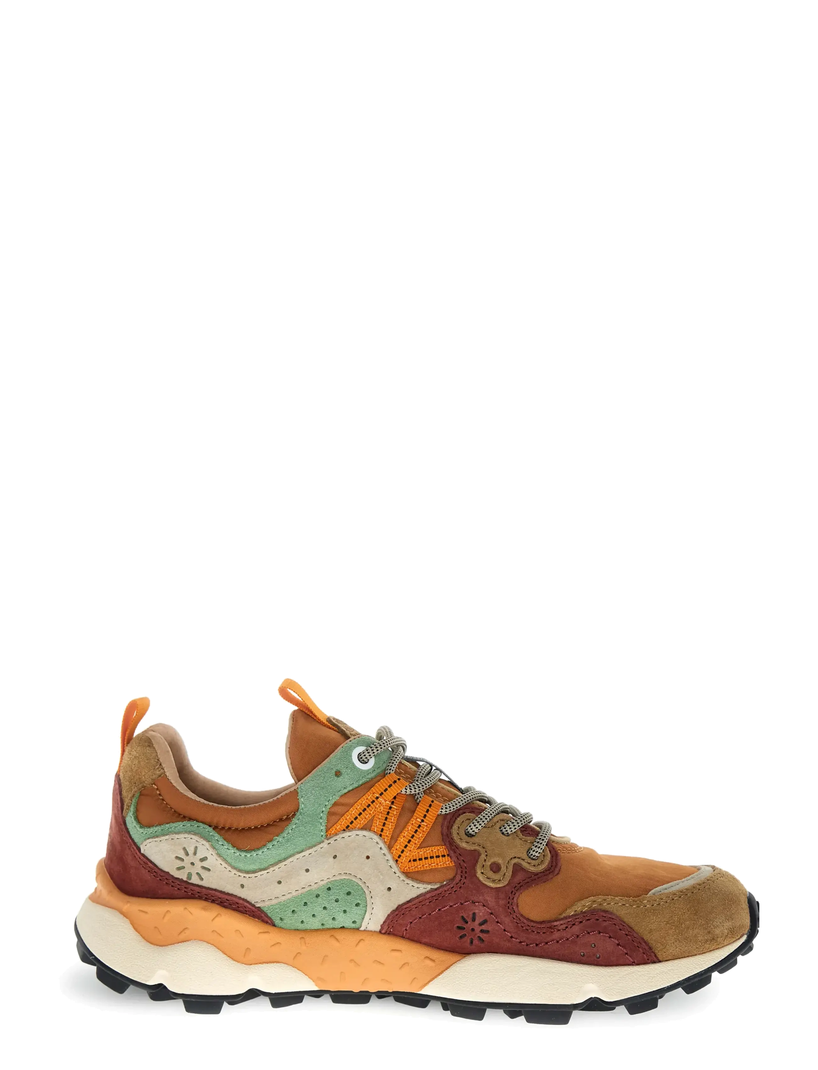 Flower Mountain - YAMANO 3 UNI - låga sneakers - cognac-cuoio-light green - 2