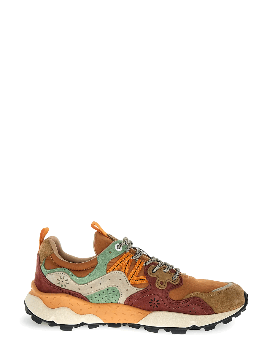 Flower Mountain - YAMANO 3 UNI - low-top sneaker - cognac-cuoio-light green - 2