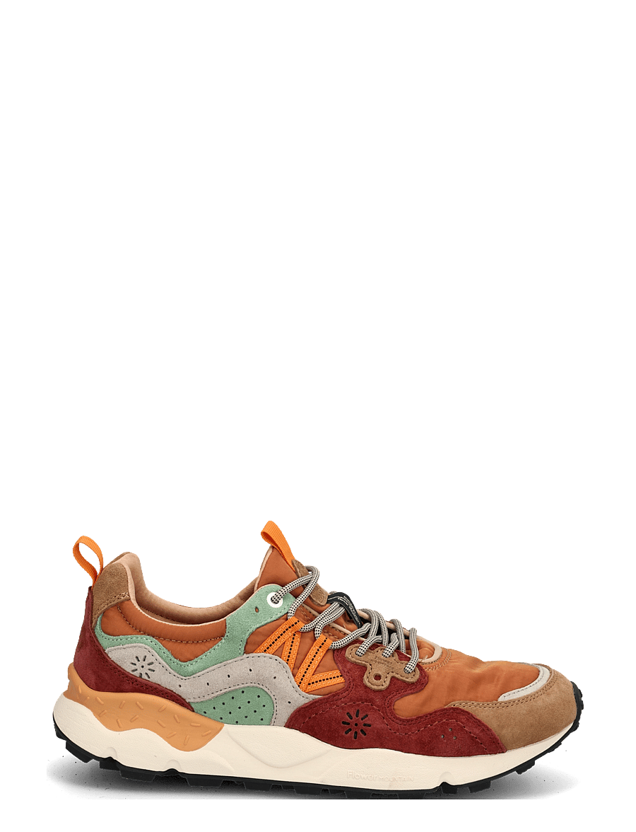Flower Mountain - YAMANO 3 UNI - low-top sneaker - cognac-cuoio-light green - 2