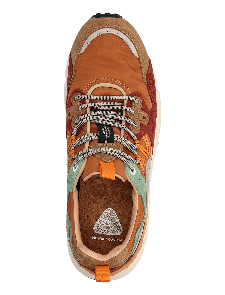 Flower Mountain - YAMANO 3 UNI - low-top sneaker - cognac-cuoio-light green - 3