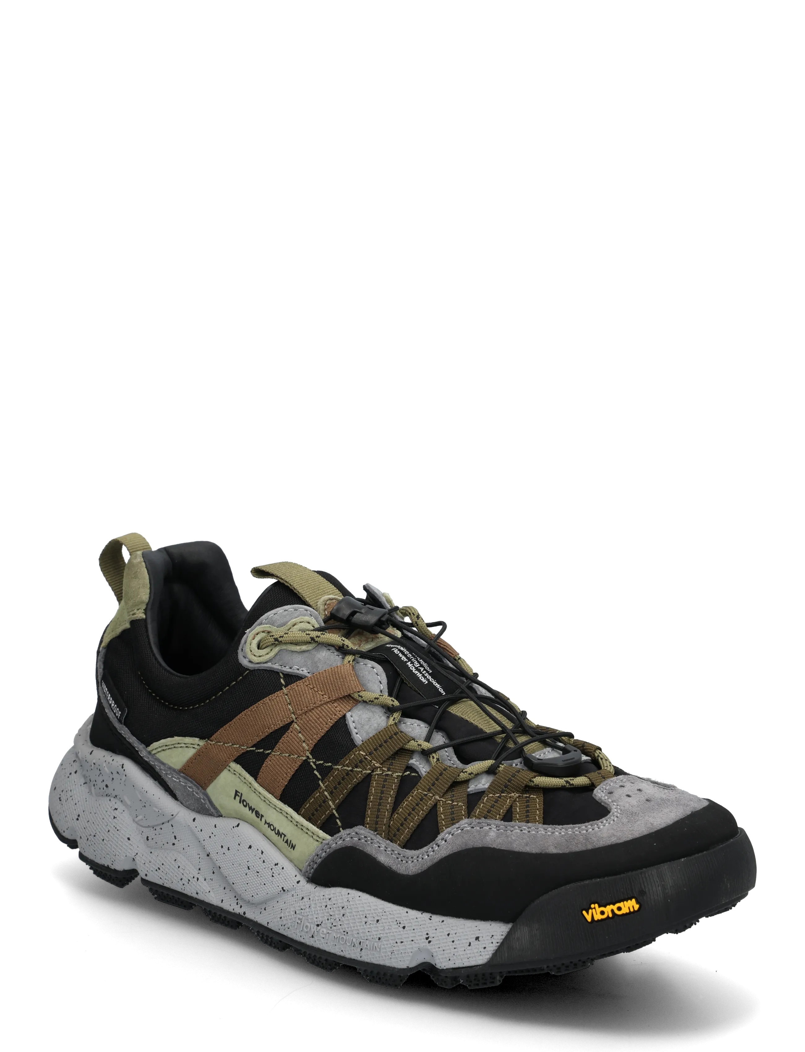 Flower Mountain IWANO 2 UNI WATERPROOF - Shoes - DARK GREY-OLIVE / grey
