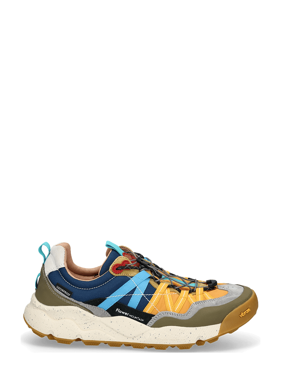 Flower Mountain - IWANO 2 UNI WATERPROOF - tennised - military-orange-azure - 2