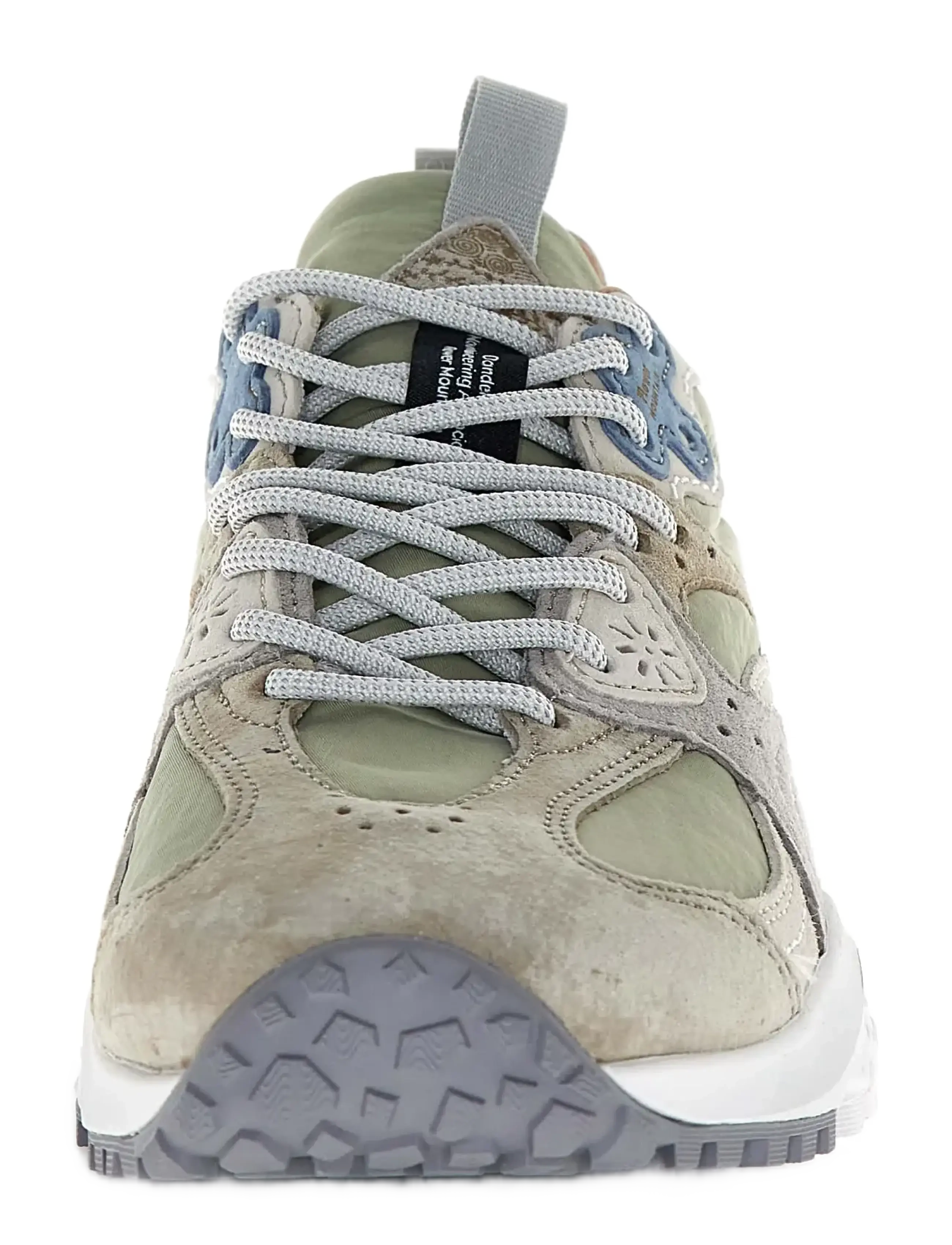 Flower Mountain - WAVE UNI - tennised - dark taupe-pearl grey-sage - 2