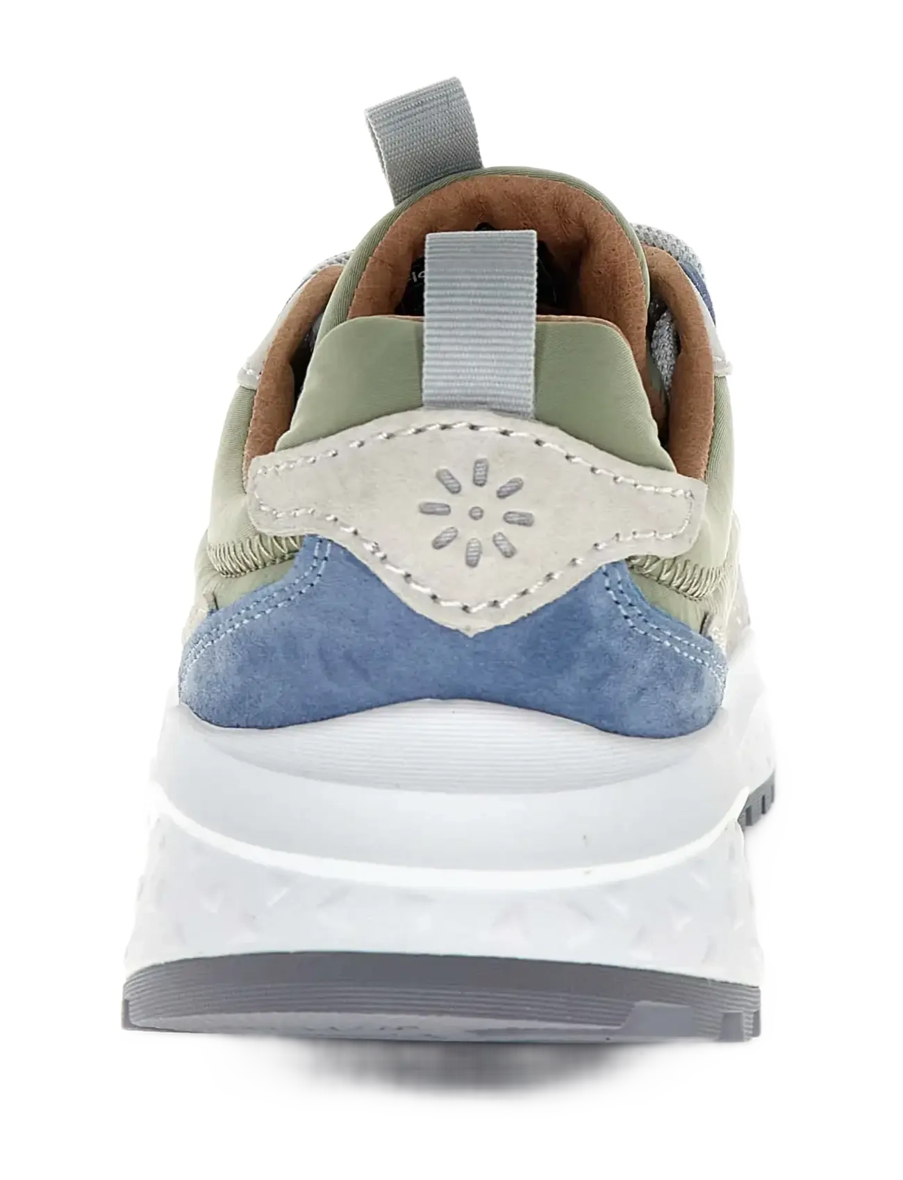 Flower Mountain - WAVE UNI - tennised - dark taupe-pearl grey-sage - 3