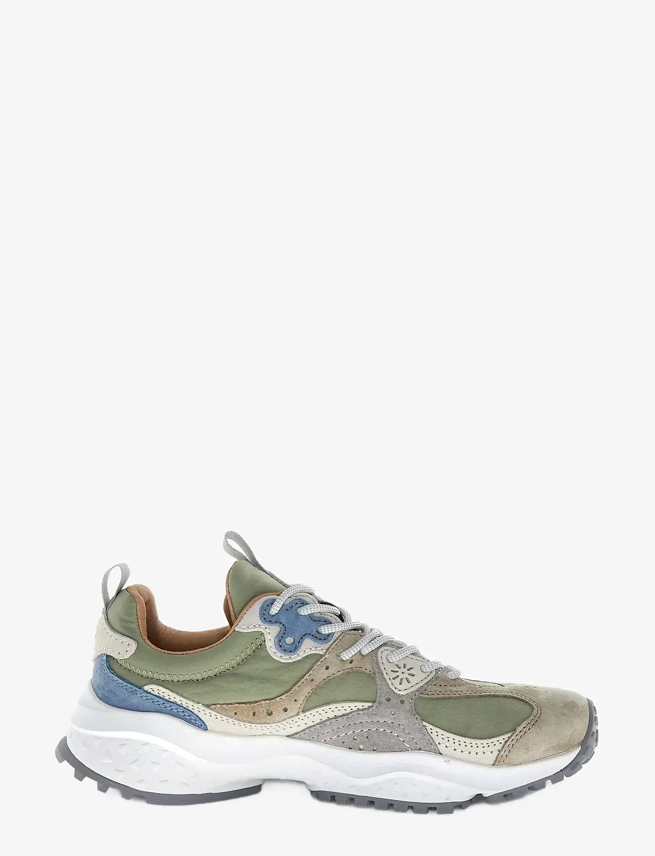 Flower Mountain - WAVE UNI - low tops - dark taupe-pearl grey-sage - 4