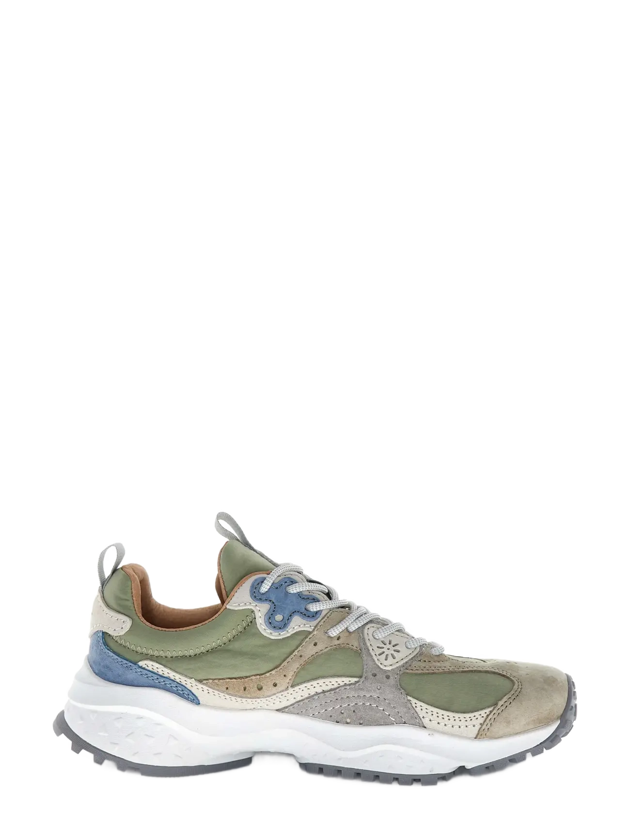 Flower Mountain - WAVE UNI - tennised - dark taupe-pearl grey-sage - 4