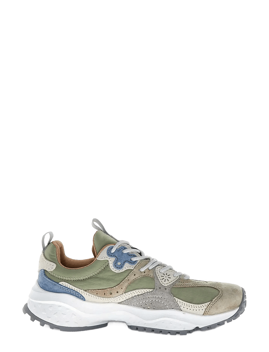 Flower Mountain - WAVE UNI - tennised - dark taupe-pearl grey-sage - 4