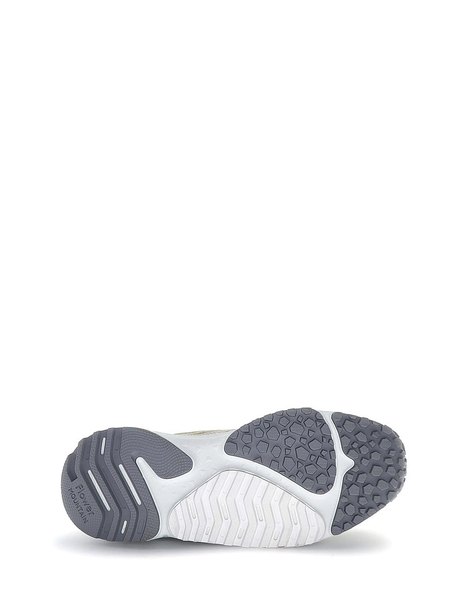 Flower Mountain - WAVE UNI - tennised - dark taupe-pearl grey-sage - 5