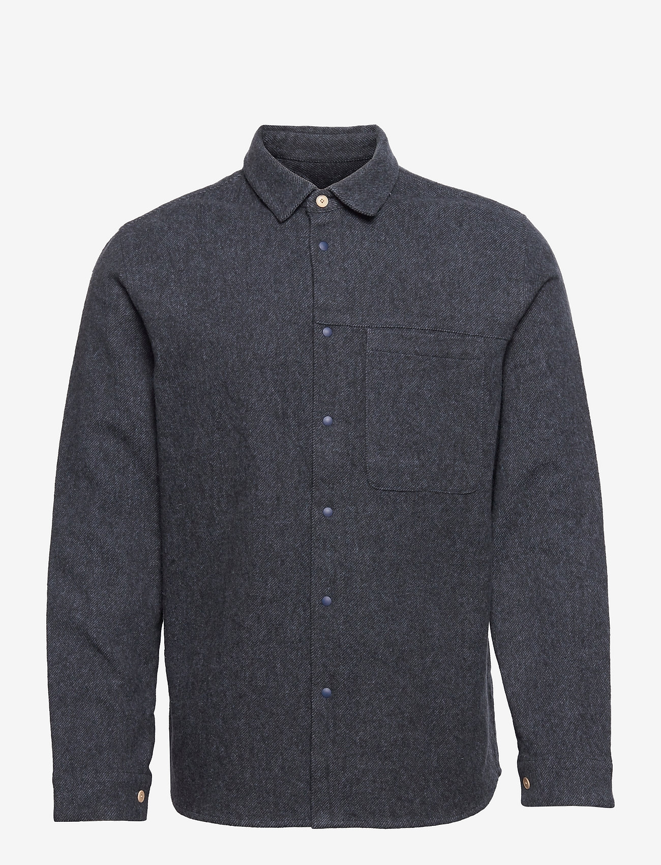 CLEAN CUFF SHIRT - BRUSHED BLUE TWILL
